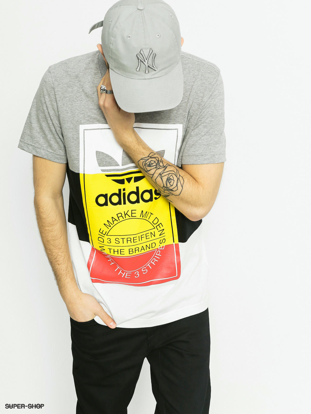 adidas tshirt grey