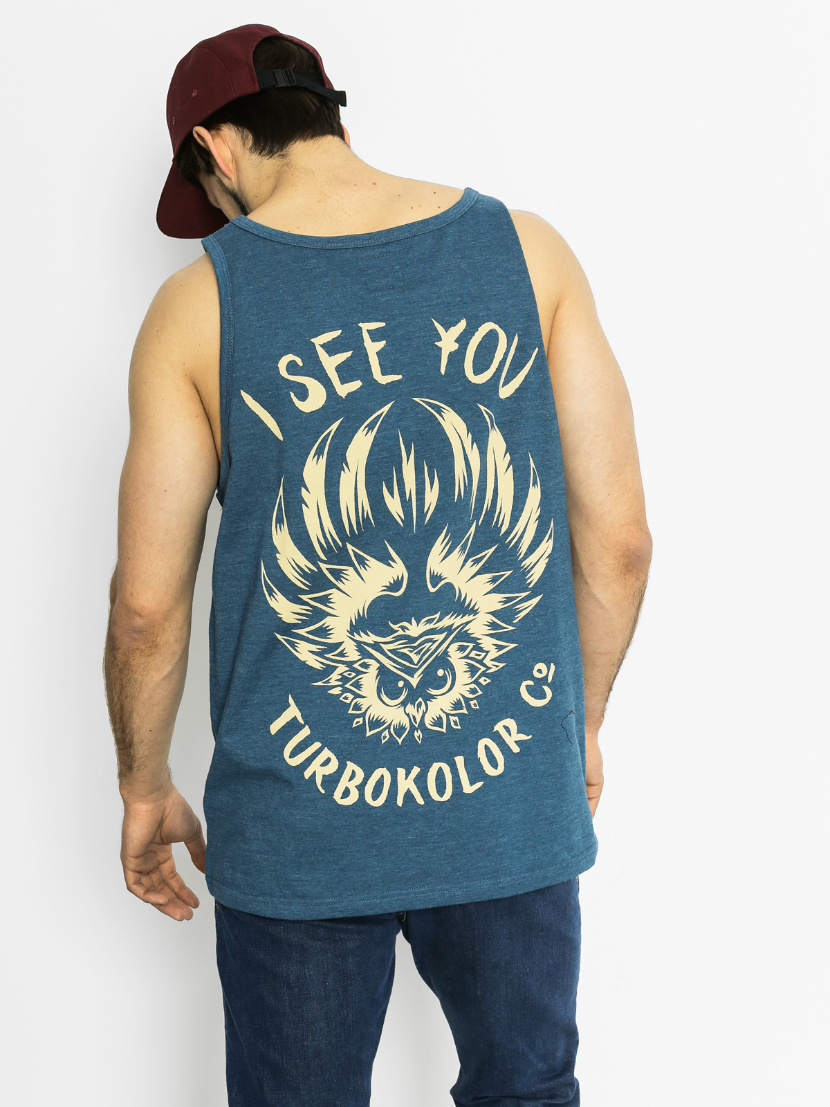 Turbokolor Tank top I See You Tank (heather navy)