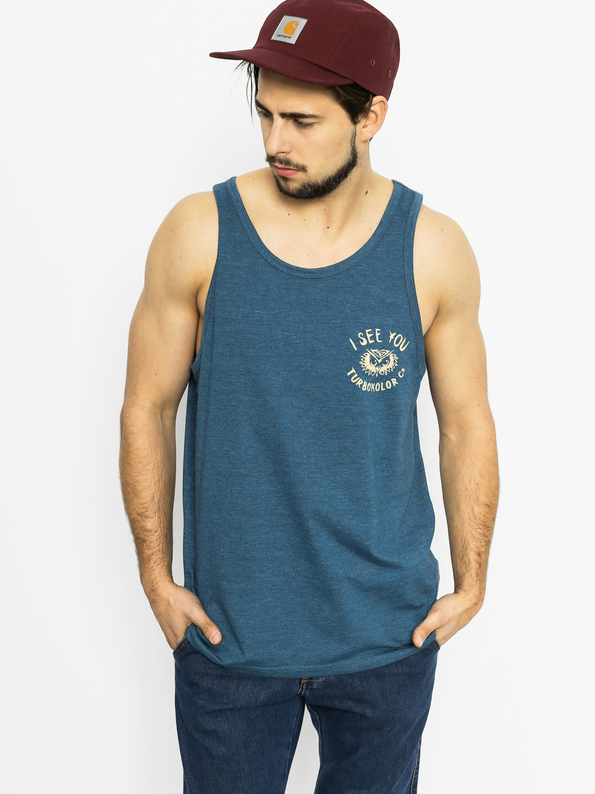 Turbokolor Tank top I See You Tank (heather navy)