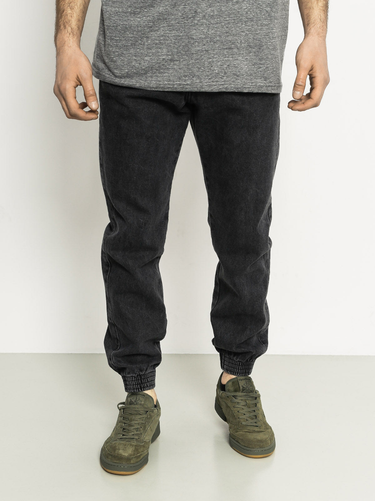 Turbokolor Pants Trainer Chinos (black denim washed)