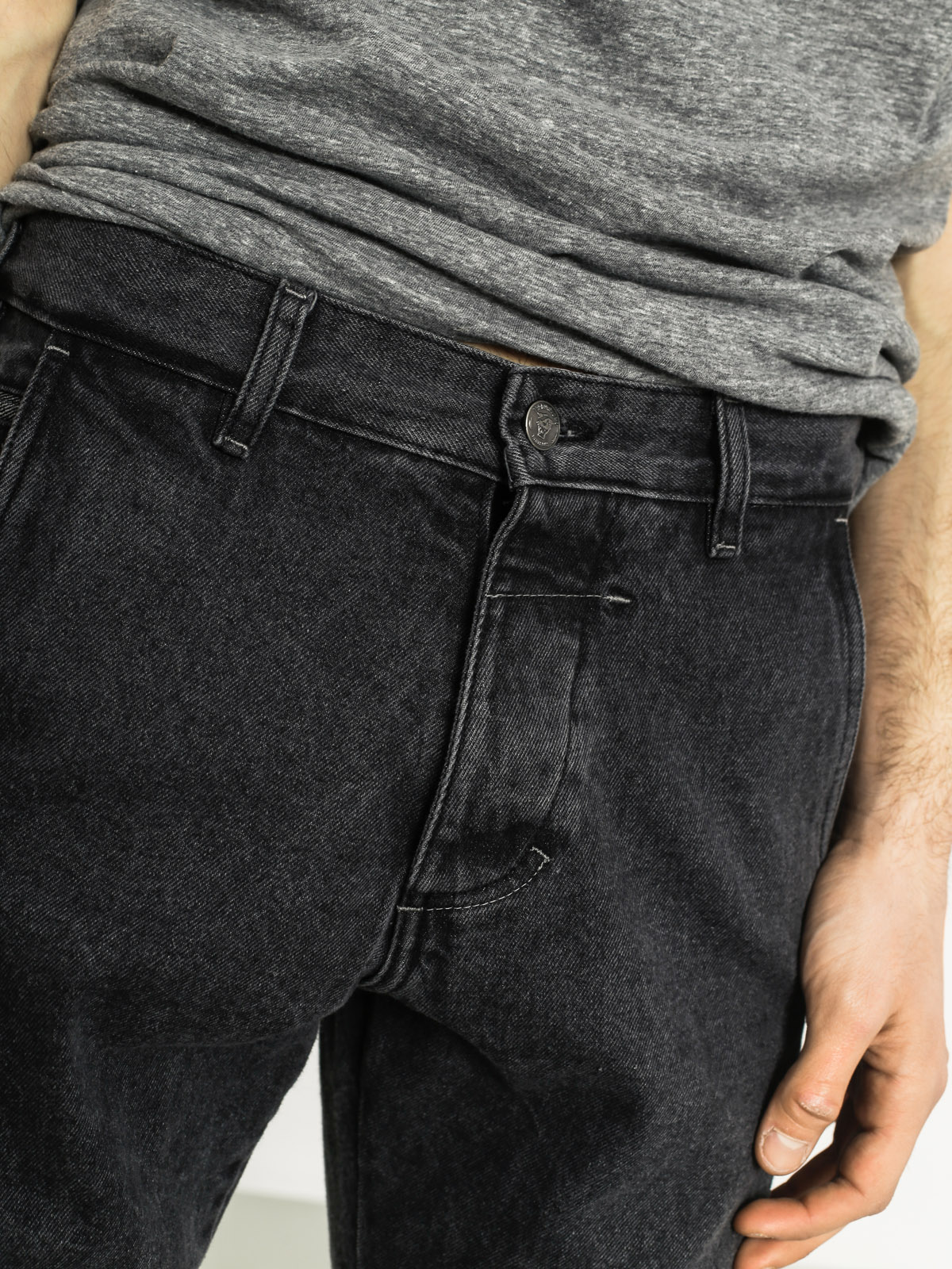 Turbokolor Pants Trainer Chinos (black denim washed)