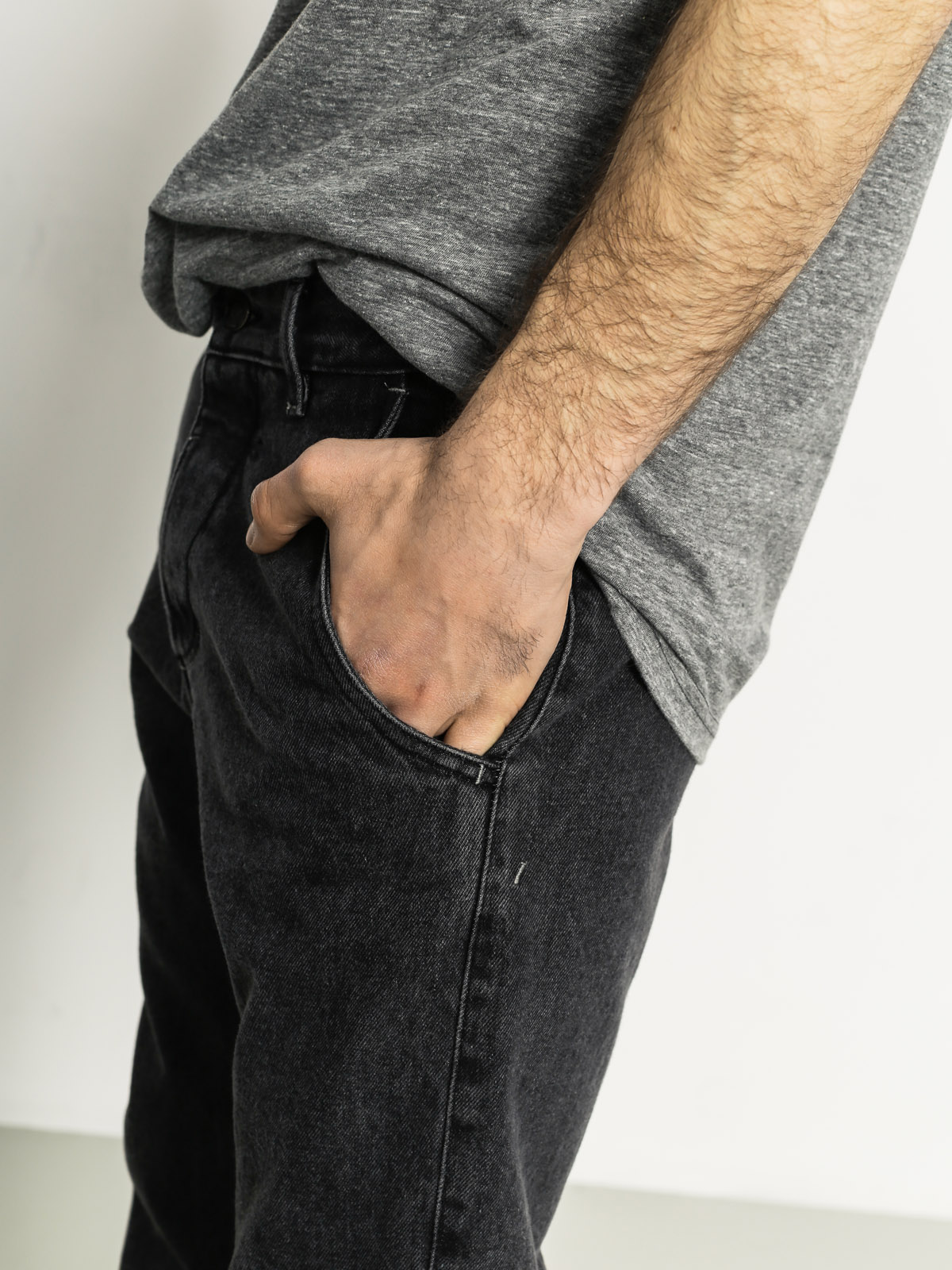 Turbokolor Pants Trainer Chinos (black denim washed)