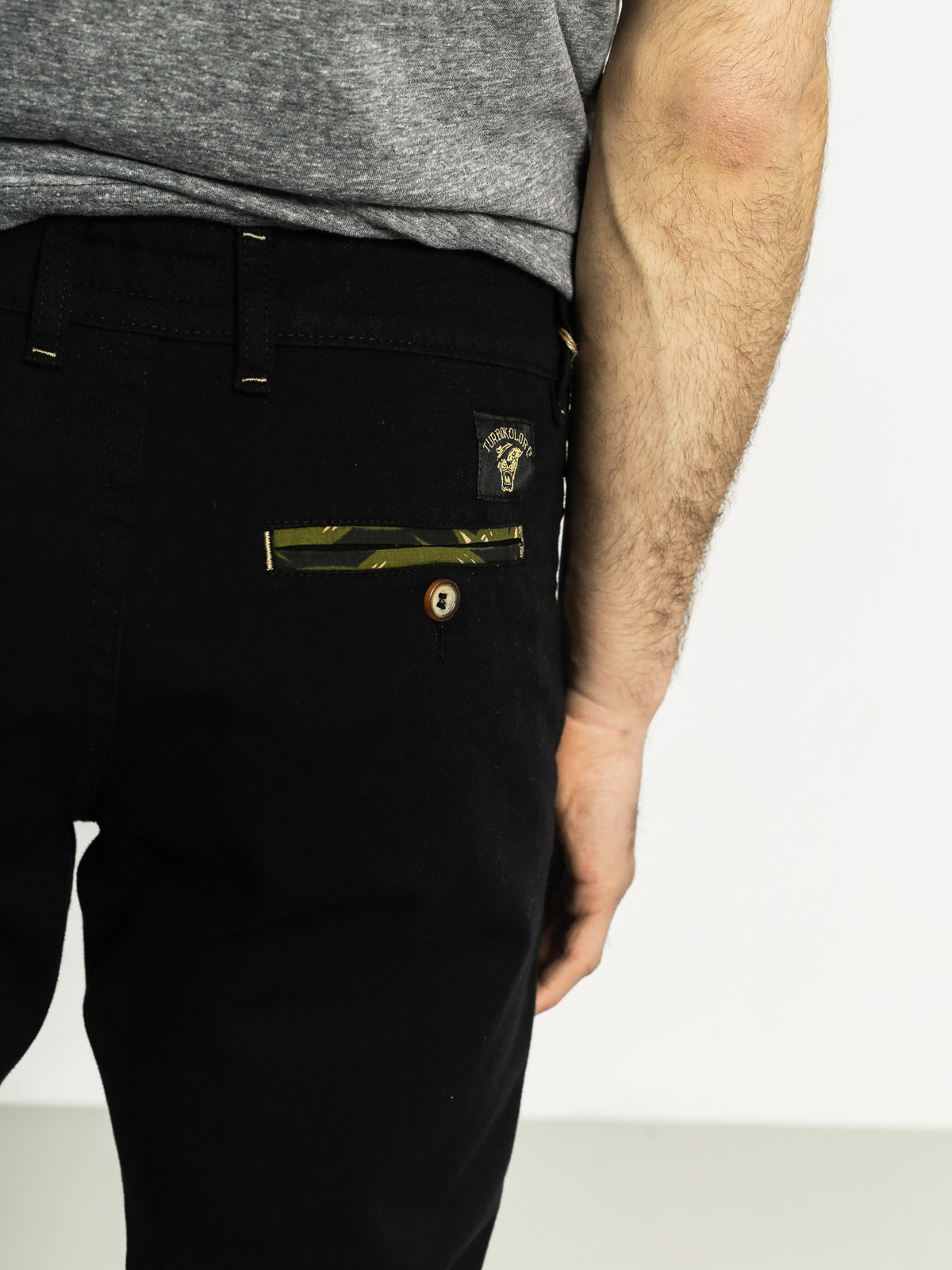 Turbokolor Pants Premium Chinos (black/palm mu)