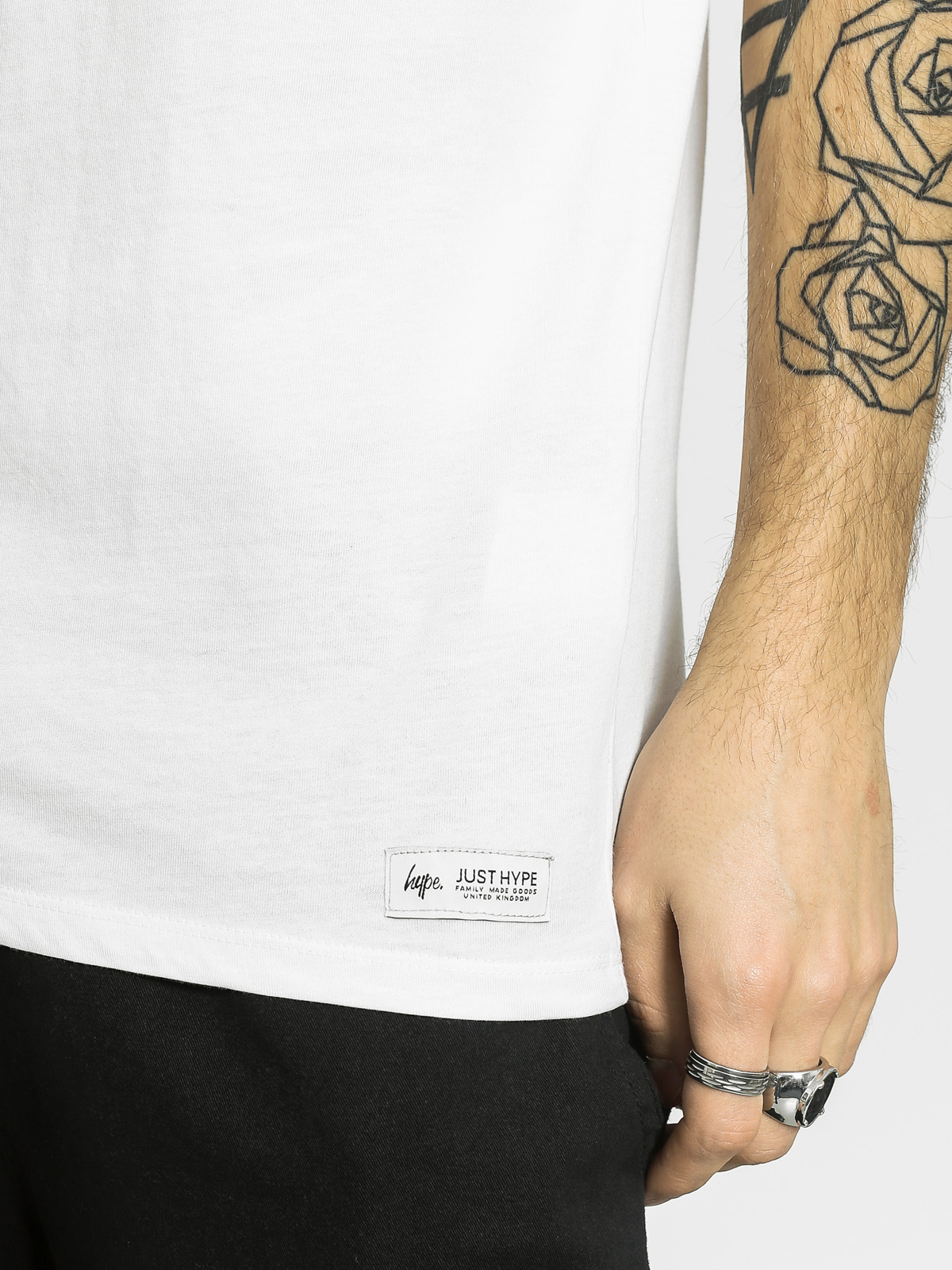 Hype T-shirt Camo Script (white)