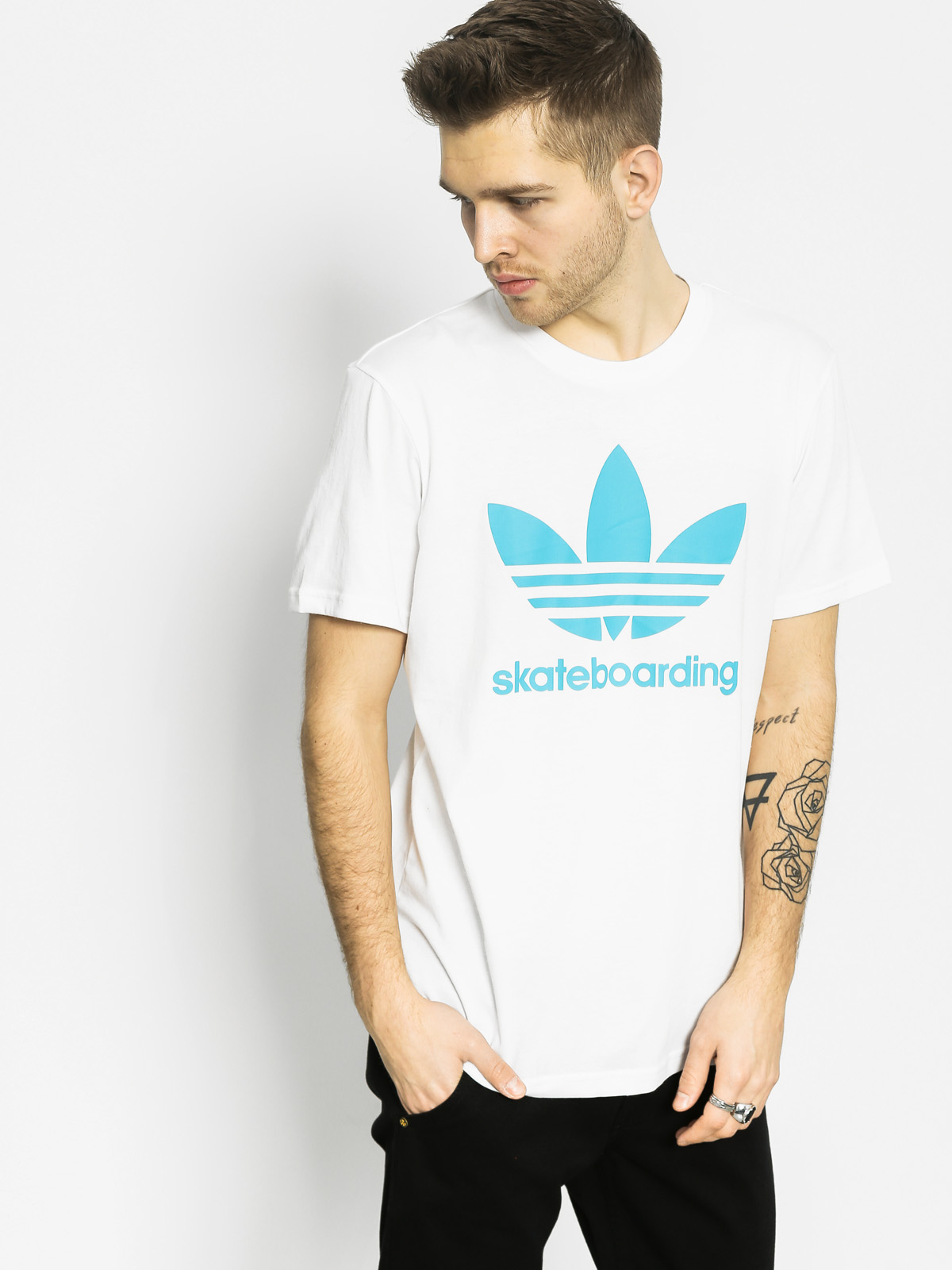 adidas T-shirt Clima 3 0 (white/eneblu)