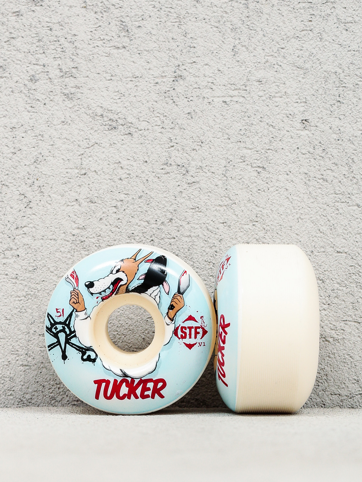 Bones Wheels Trucker Wolfpack Streettech Formula V1 (light blue/red)