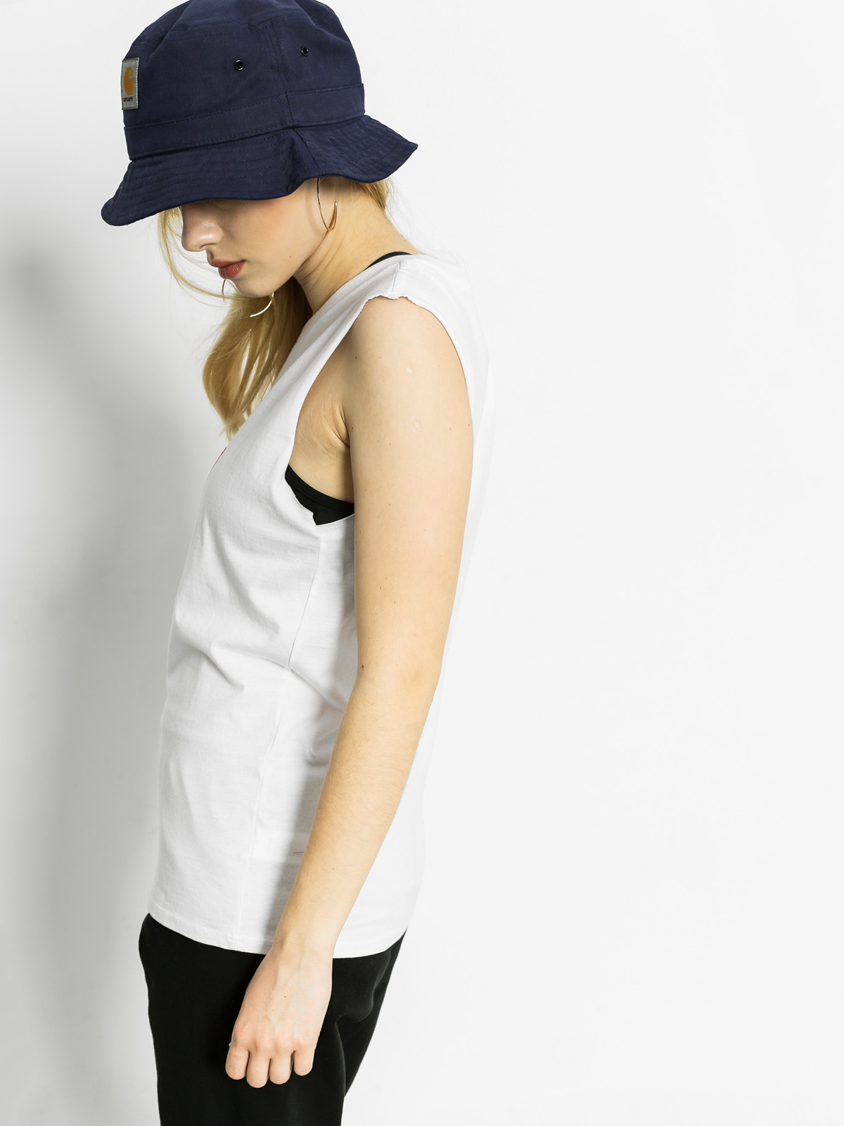 Stussy Tank top Basic Raw Edge Muscle Wmn (white)