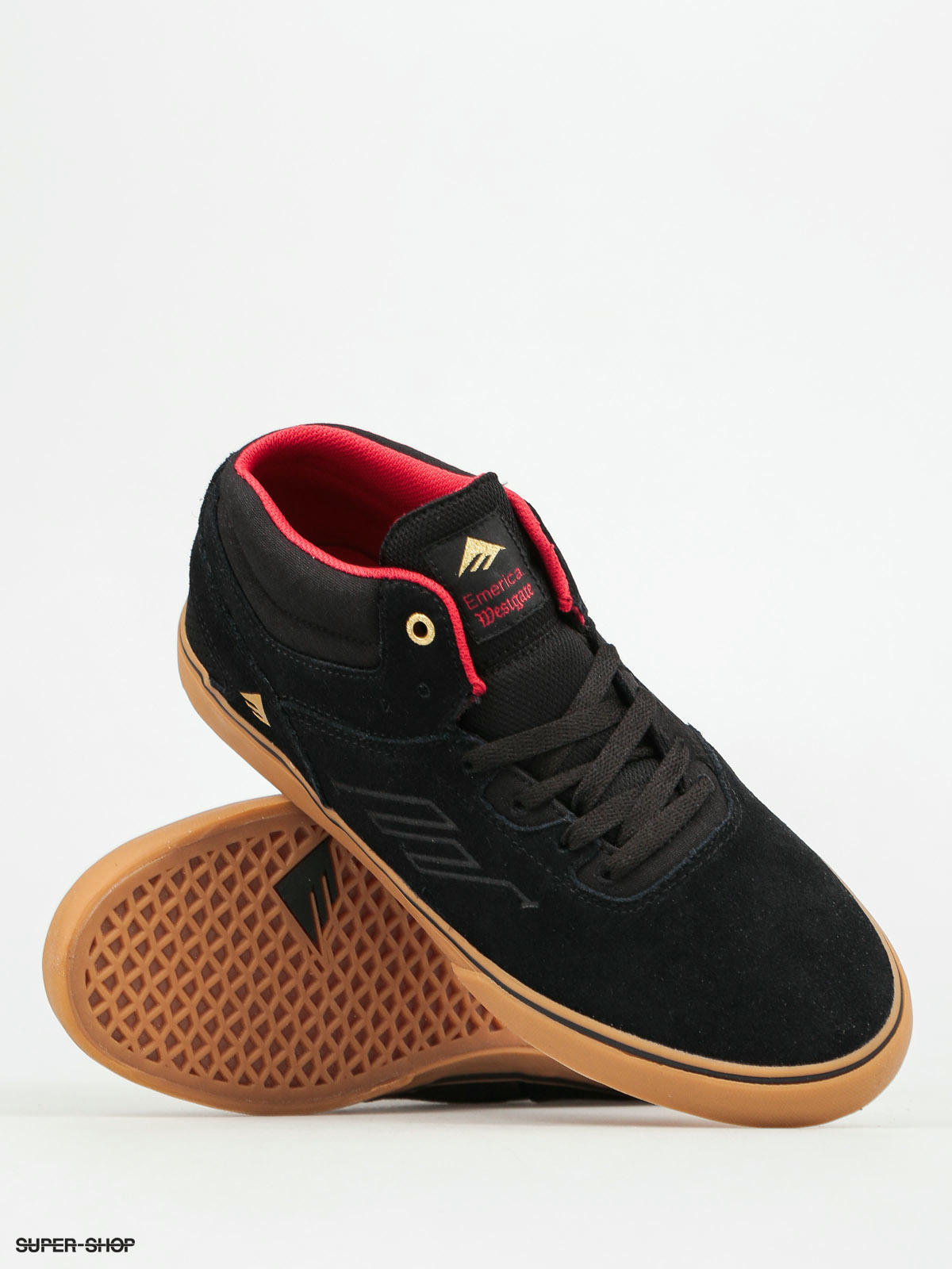 Emerica Westgate Mid Vulc Laced black/white Sneaker/Schuhe schwarz 