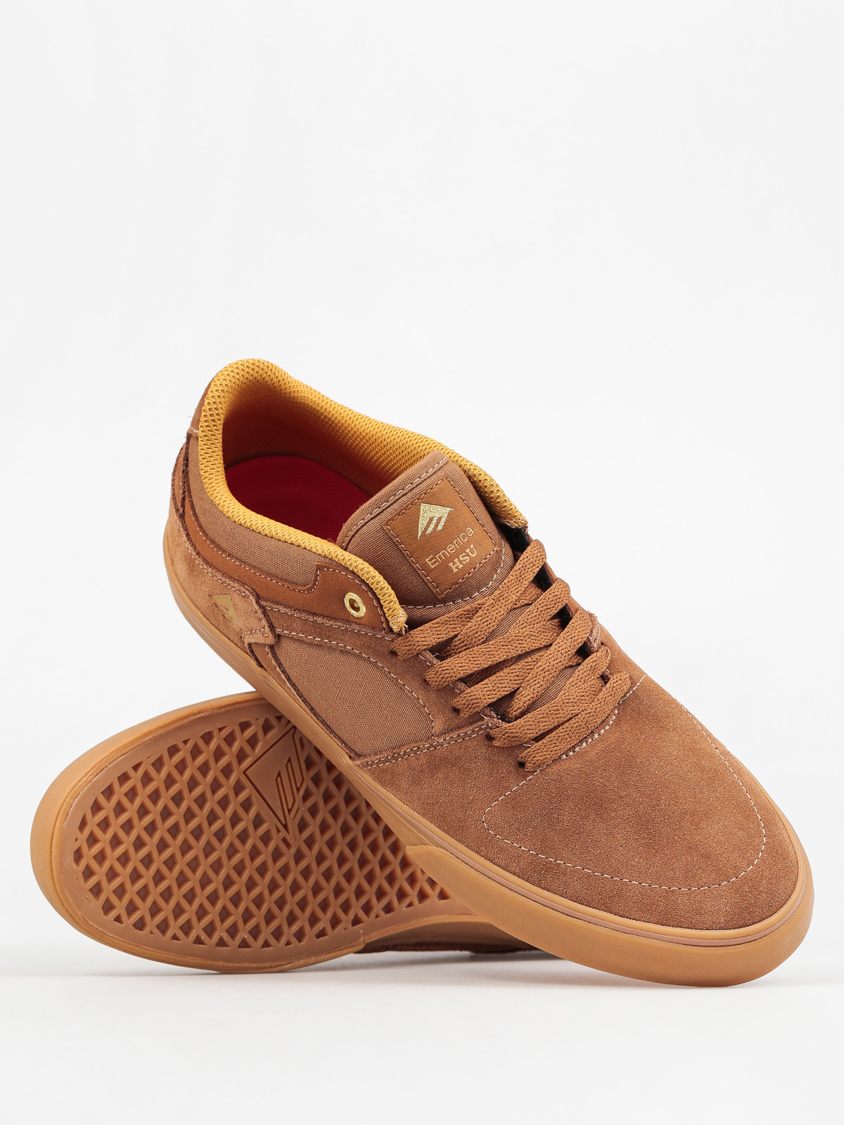 Emerica Shoes The Hsu Low Vulc brown brown gum