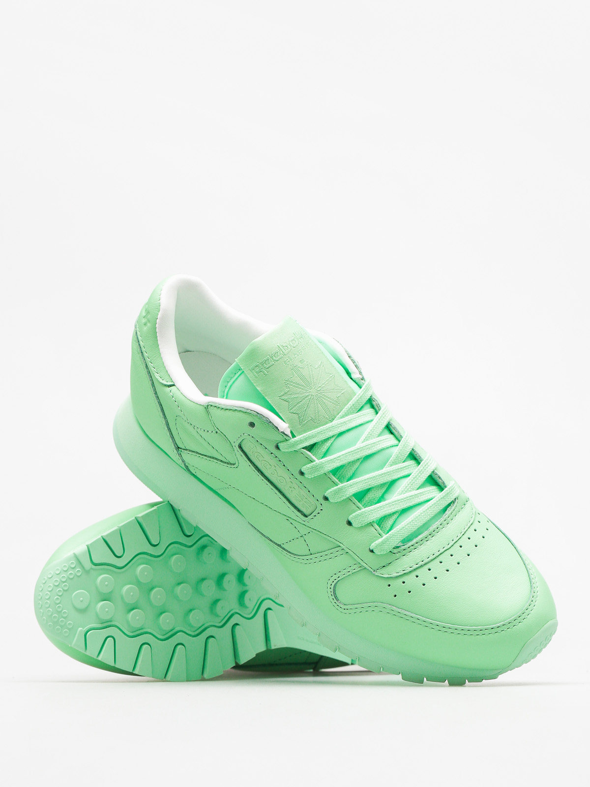 Reebok Shoes Cl Lthr Pastels Wmn (mint green/white)