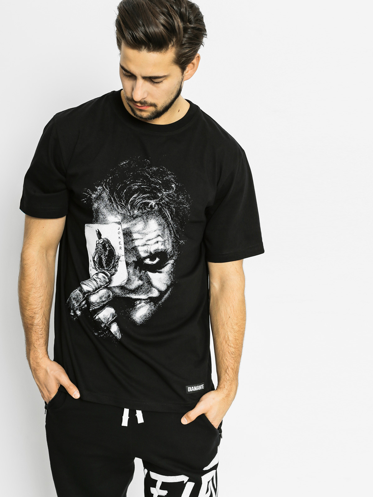 Diamante Wear T-shirt Why So Serious Joker Hero (black)