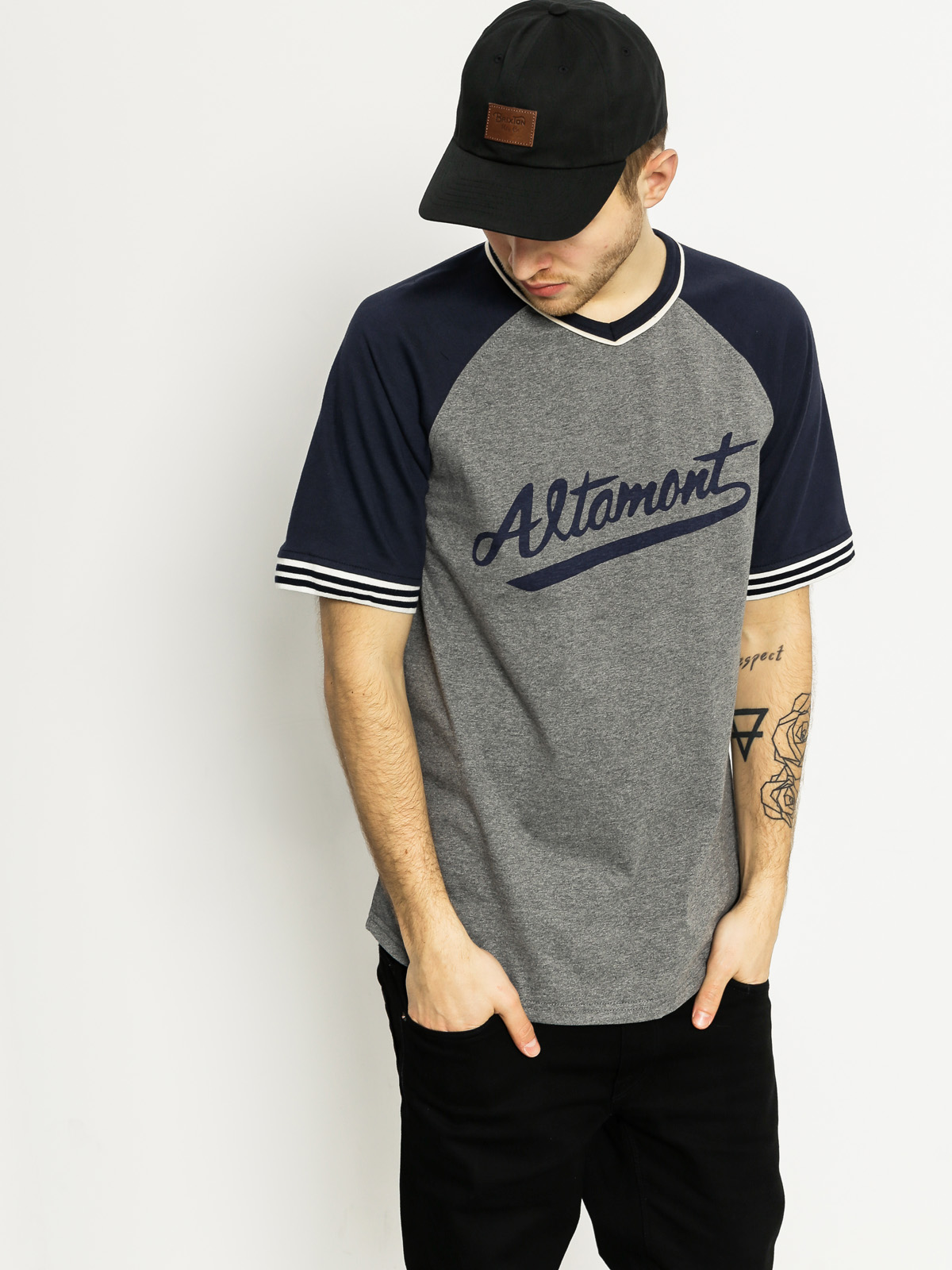 Altamont T-Shirt Kennett (grey/navy)