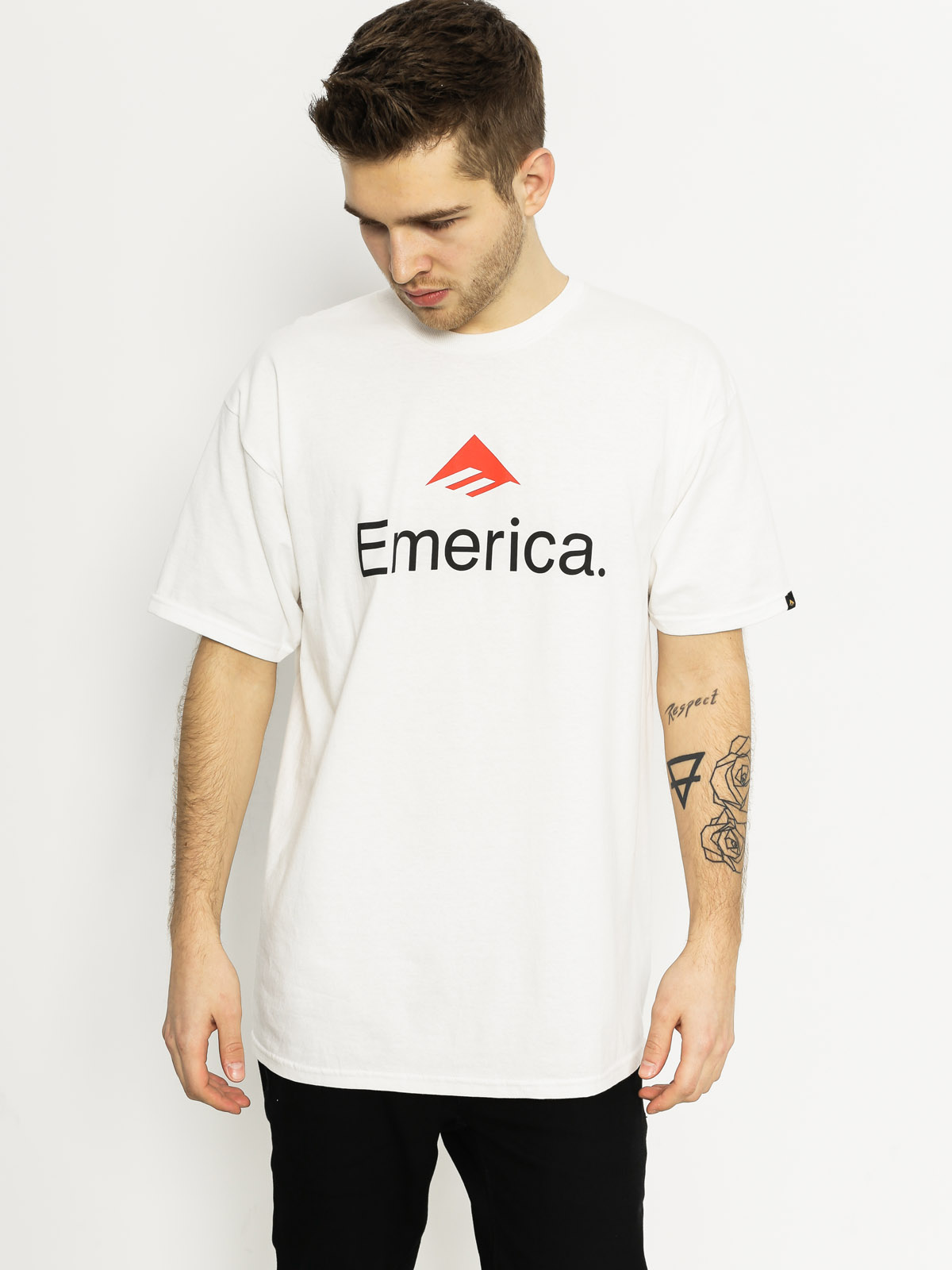 Emerica T-shirt Skateboard Logo (white)