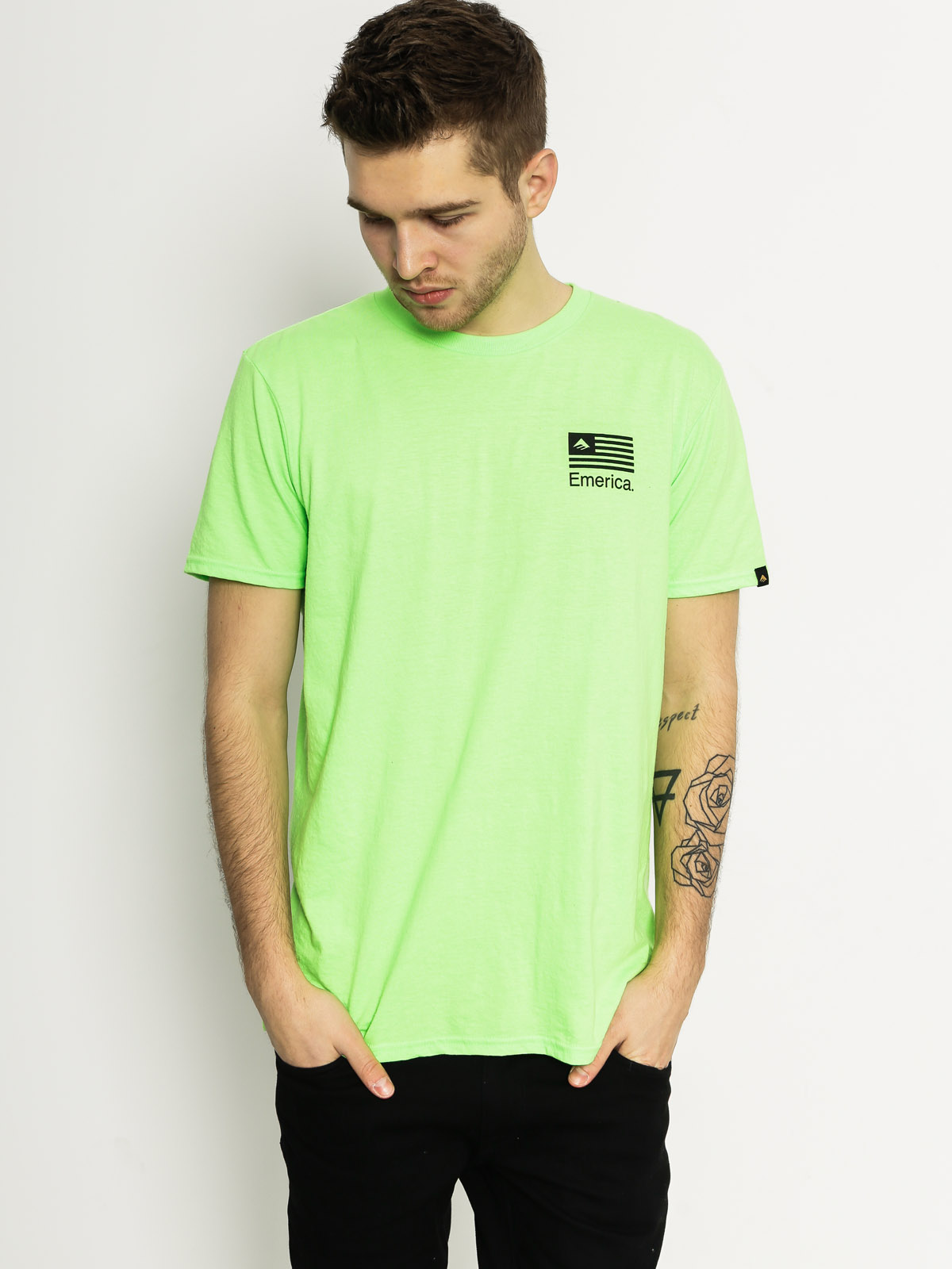 Emerica T-Shirt Pure Flag (neon)