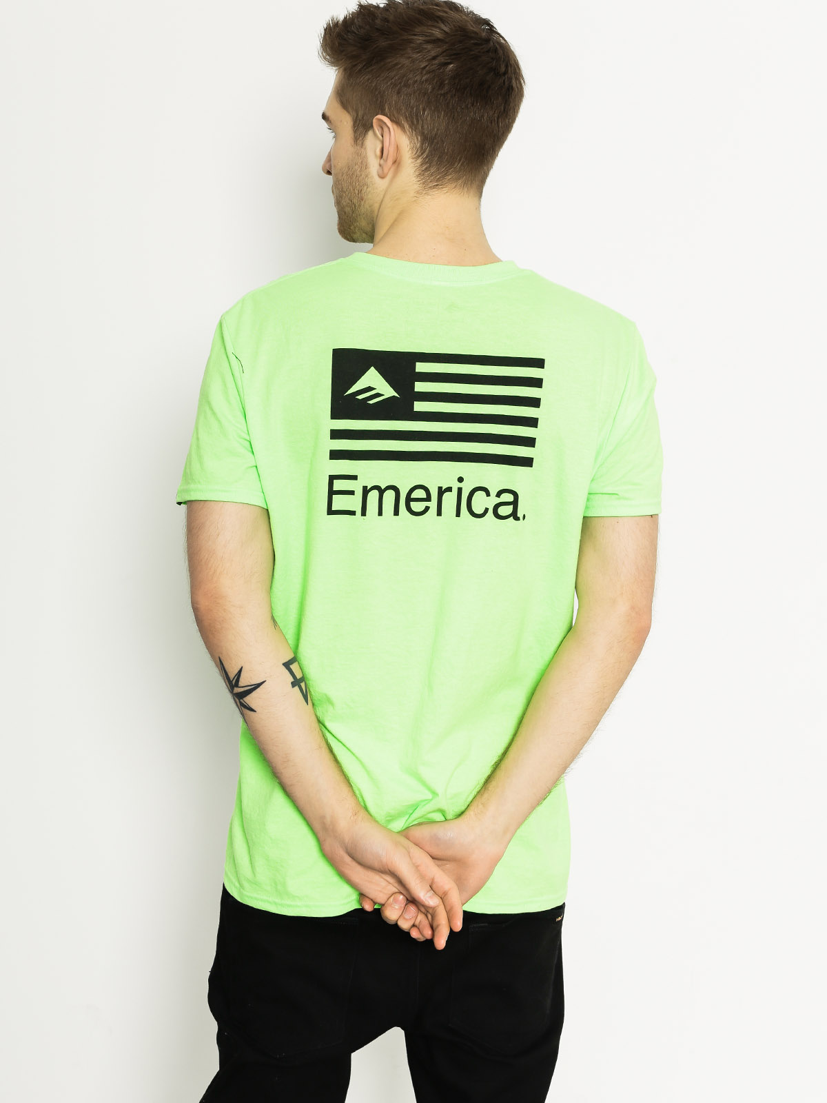 Emerica T-Shirt Pure Flag (neon)