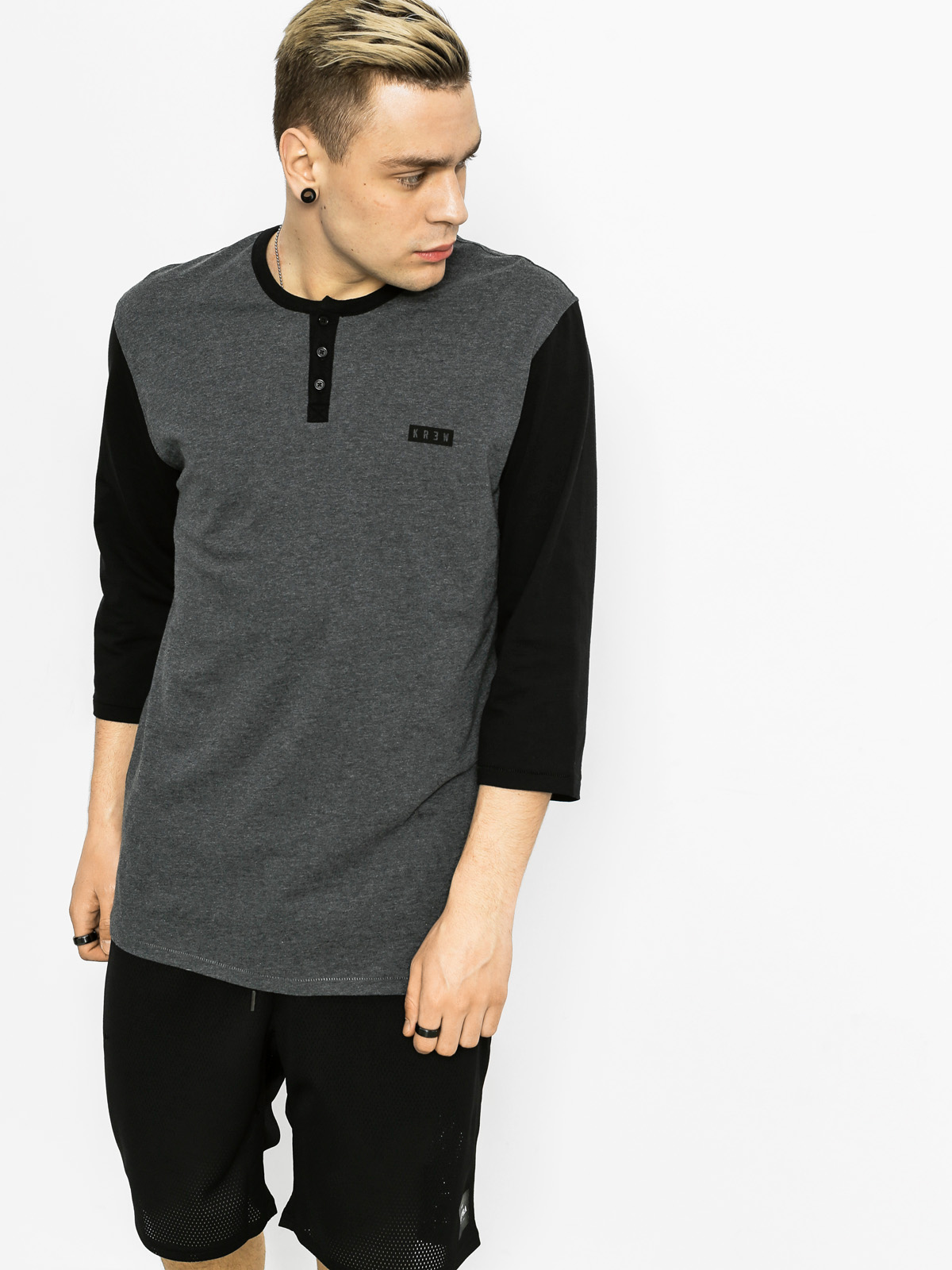 Kr3w T-shirt Haze (charcoal heather/black)