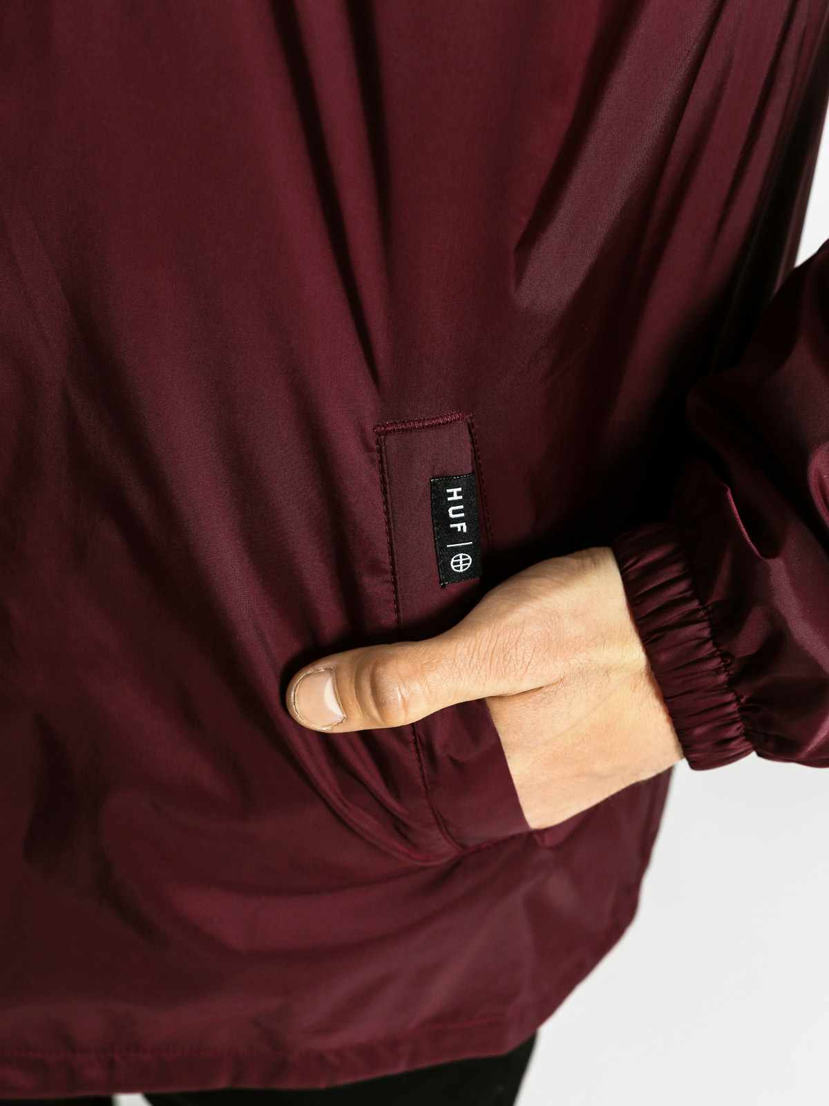 HUF Jacket Bar Logo Coach (burgundy)