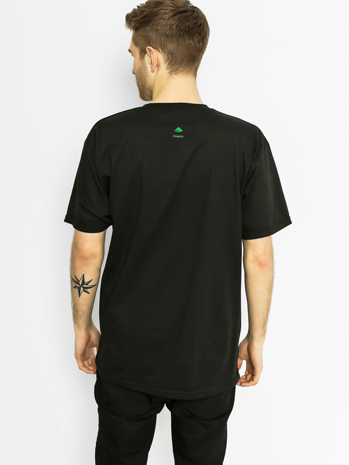 Emerica T-shirt Triangle (black/green)