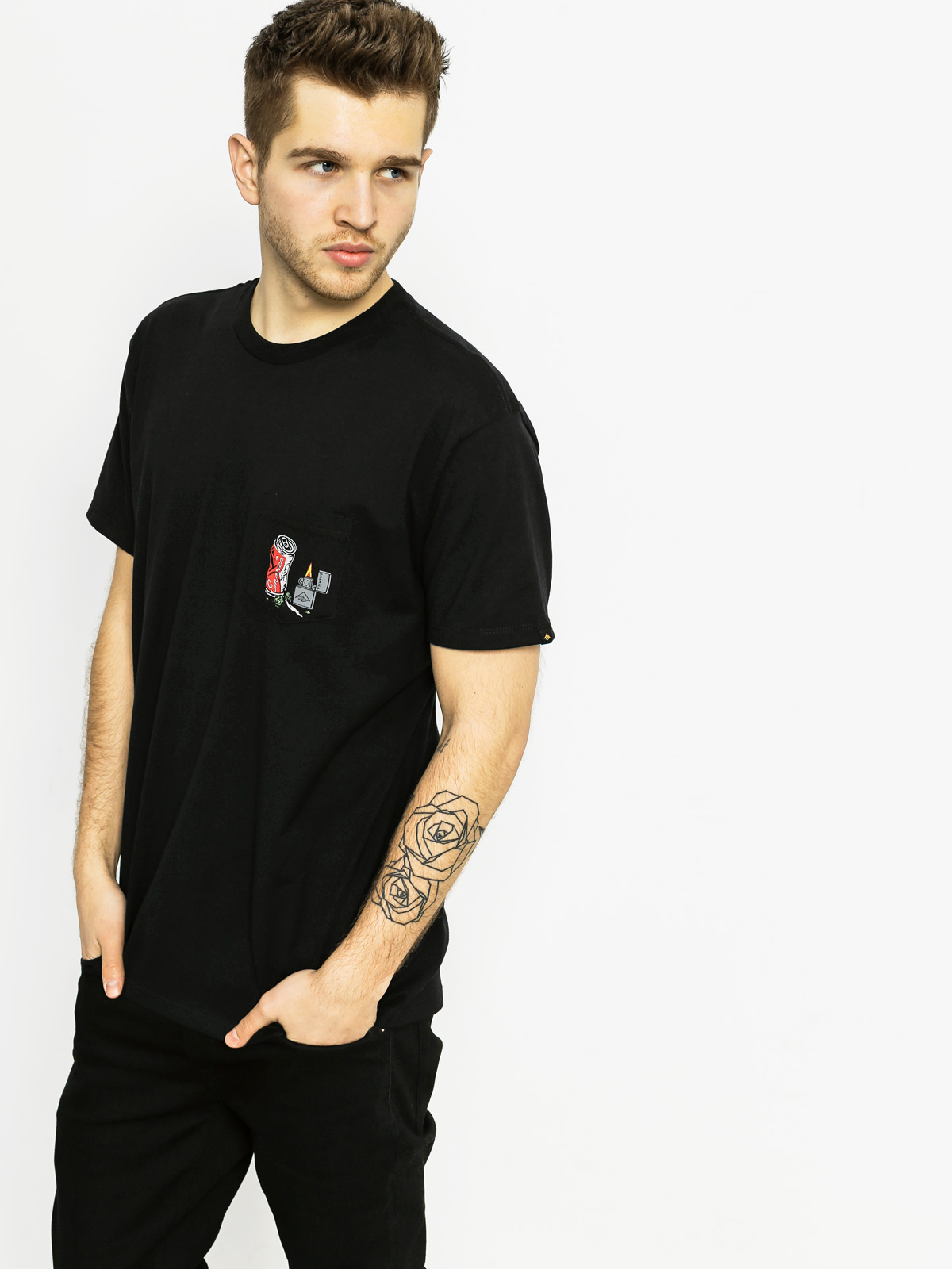 Emerica T-Shirt Unwind Pocket (black)