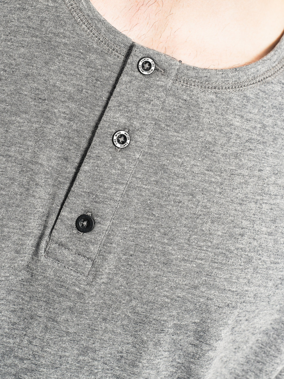 Element T-shirt Basic Henley (grey heather)