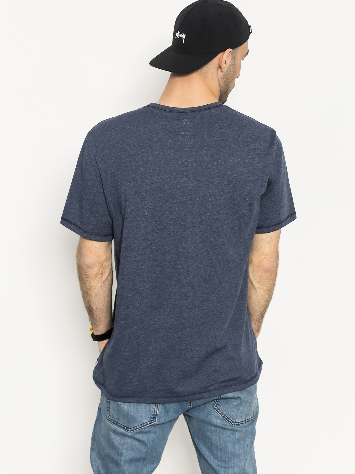 Element T-Shirt Basic Henley (midnight blue heather)