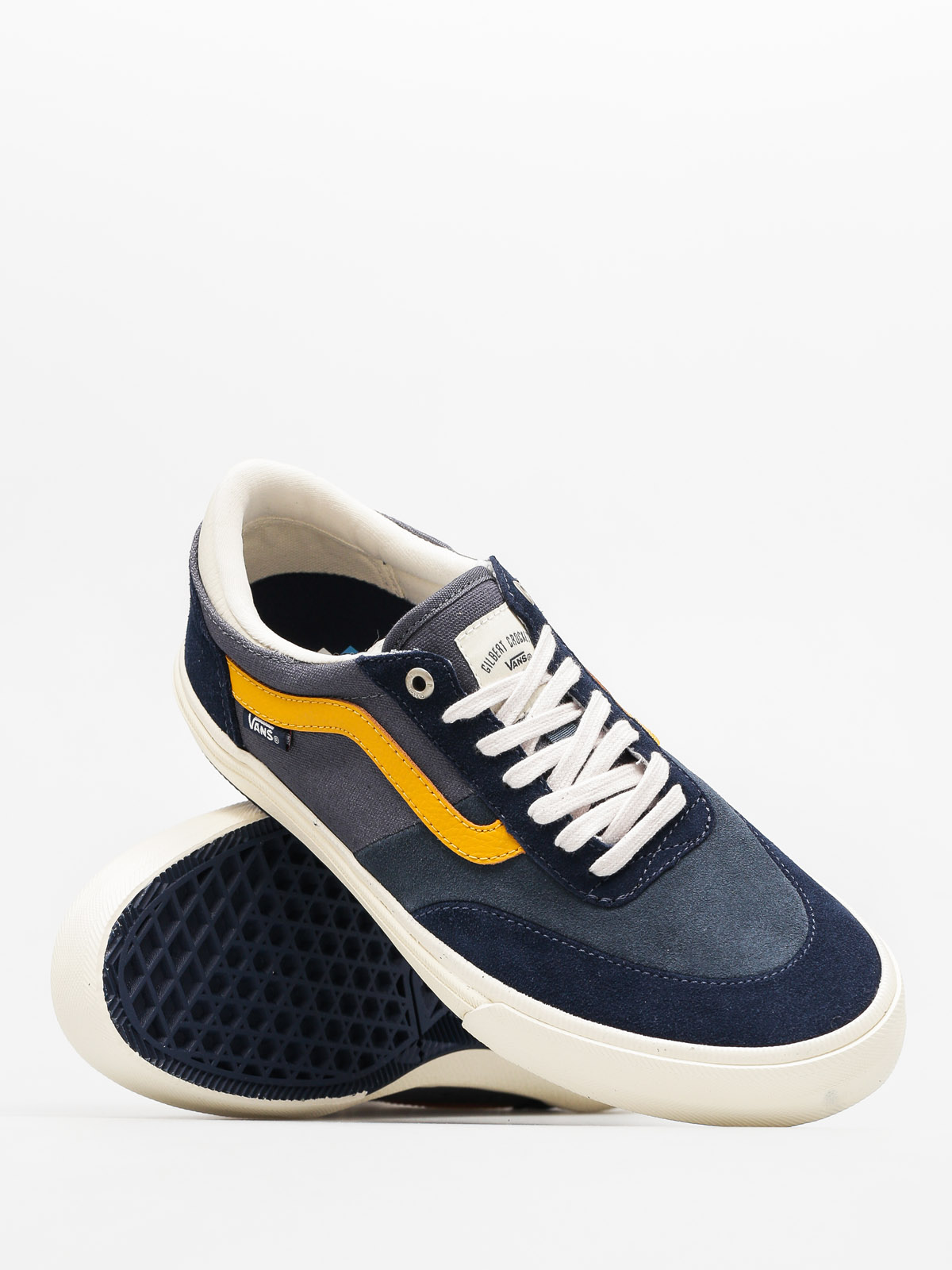 vans navy yellow