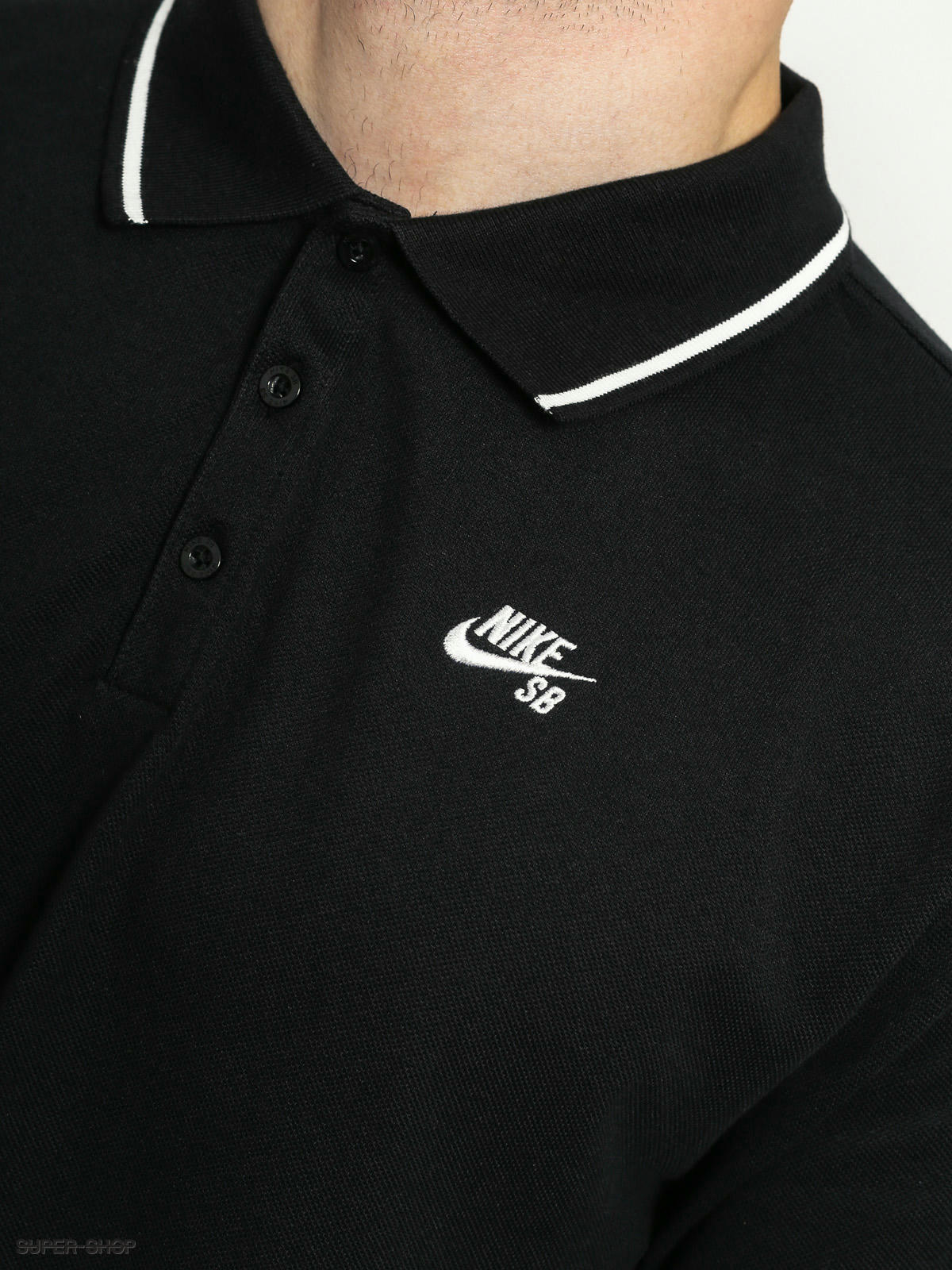 nike sb polo black