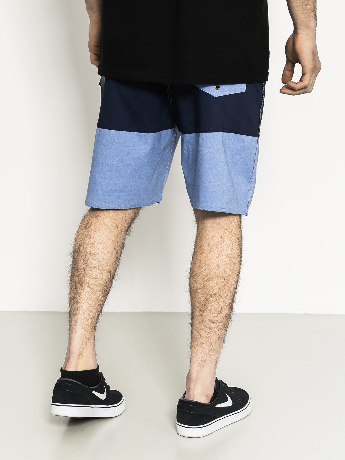 Brixton Shorts Barge Trunk (light blue/dark navy)