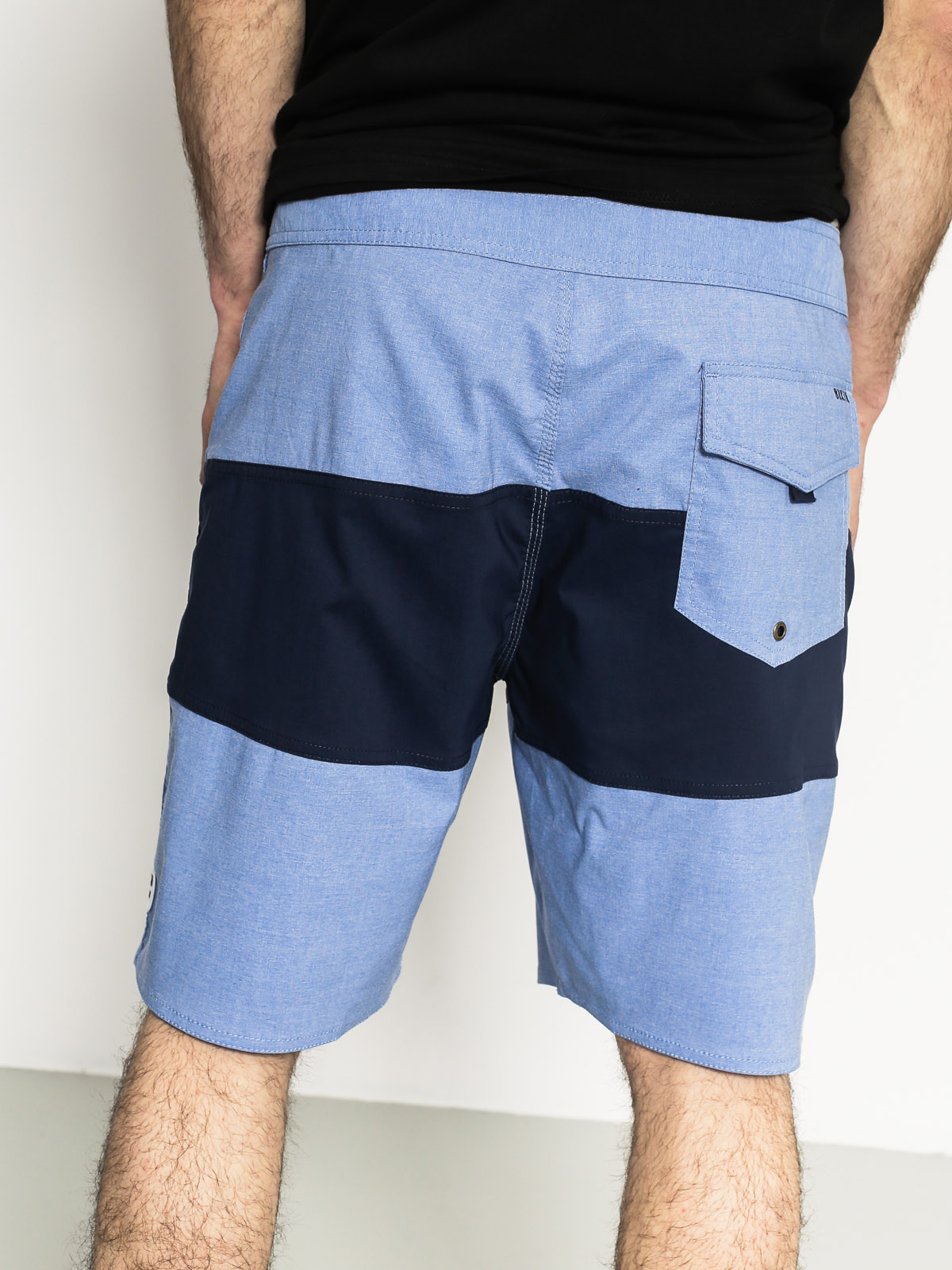 Brixton Shorts Barge Trunk (light blue/dark navy)