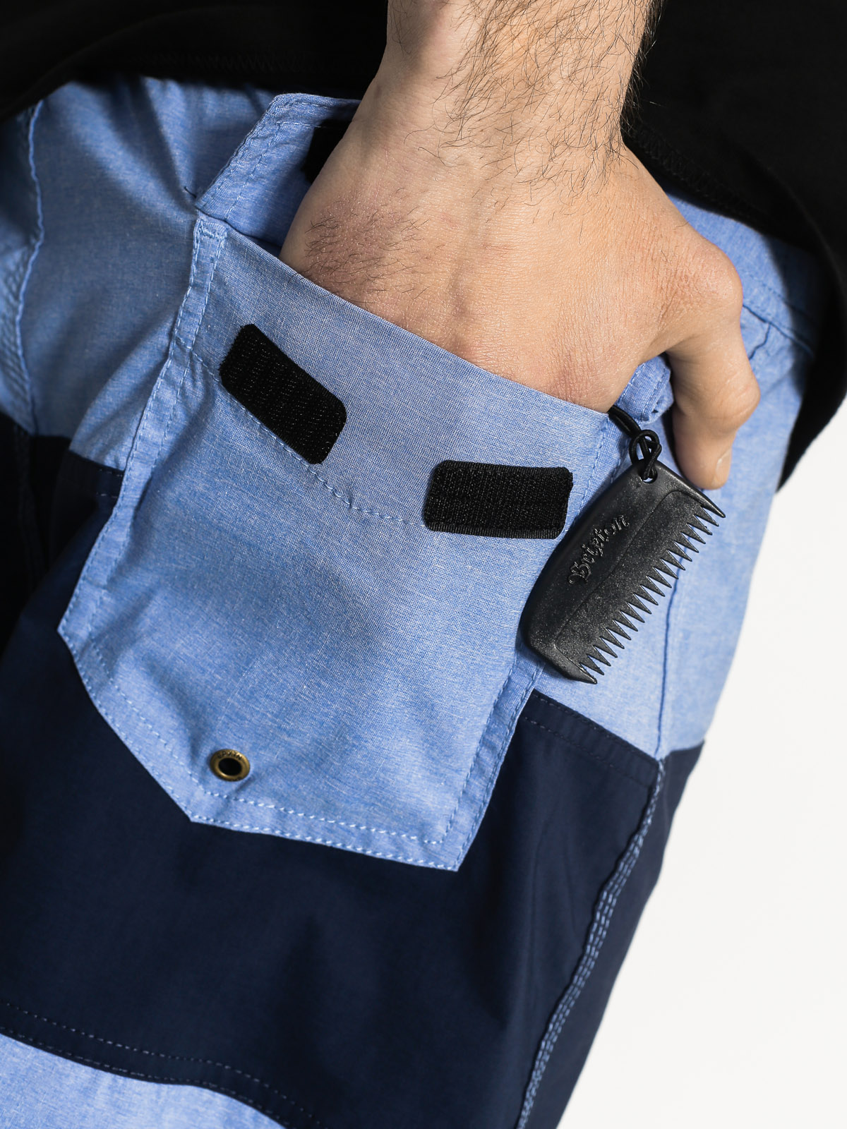 Brixton Shorts Barge Trunk (light blue/dark navy)