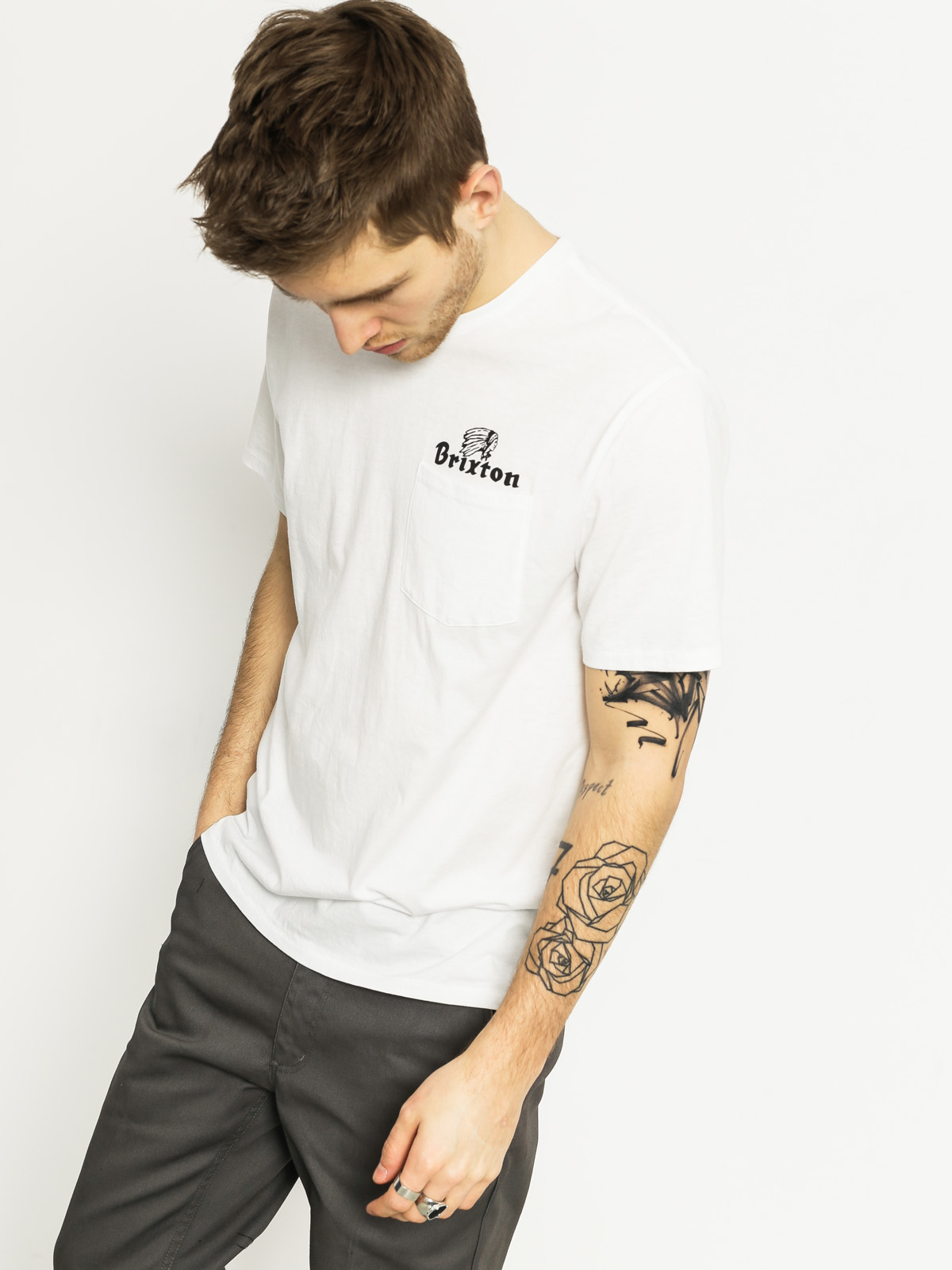 Brixton T-shirt Tanka II Pkt (white)