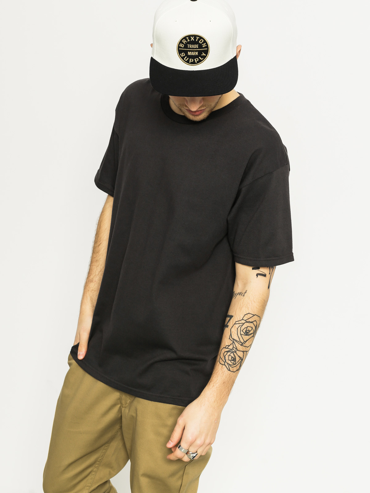 Brixton T-shirt Boa (washed black)