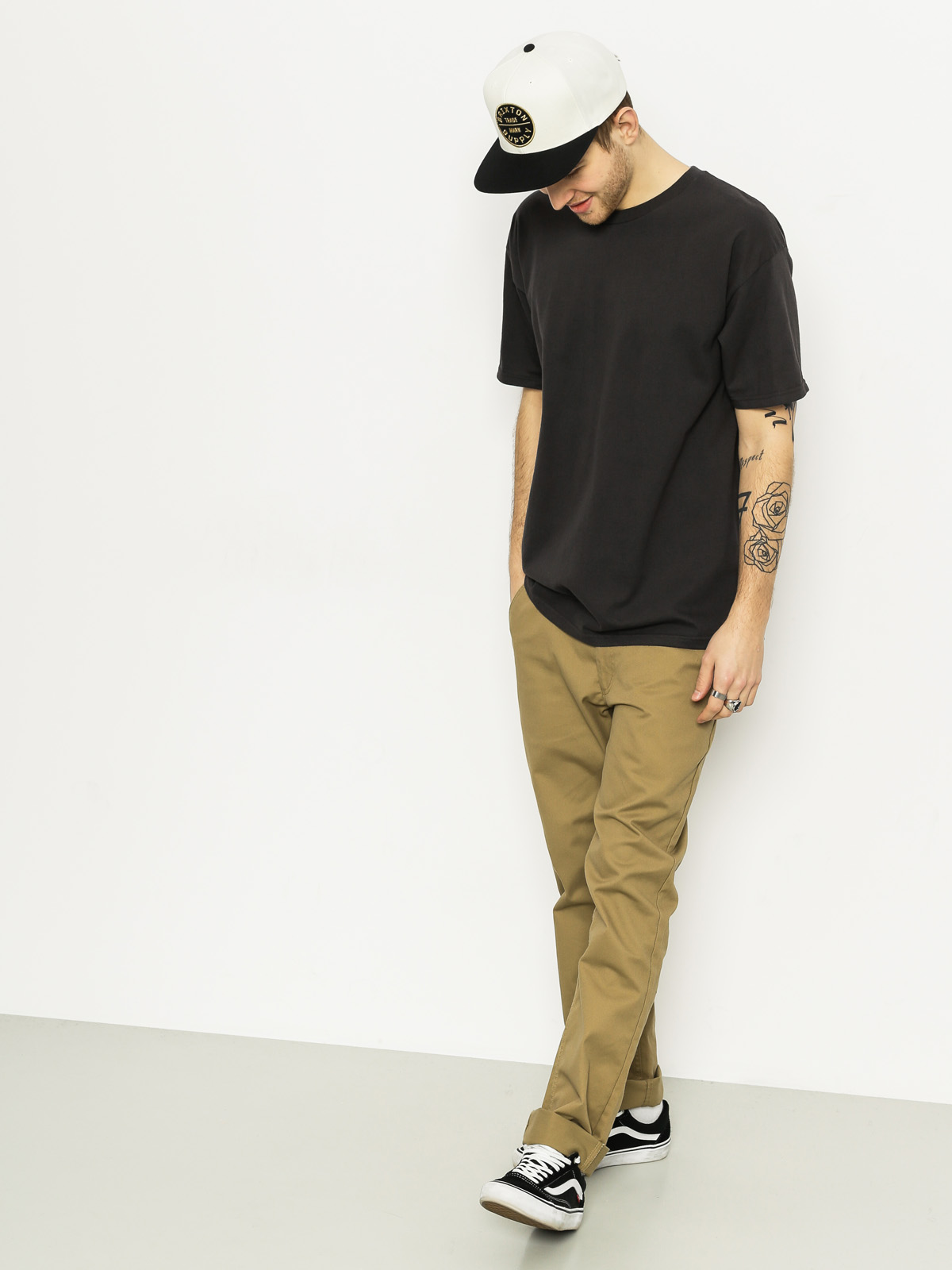 Brixton T-shirt Boa (washed black)
