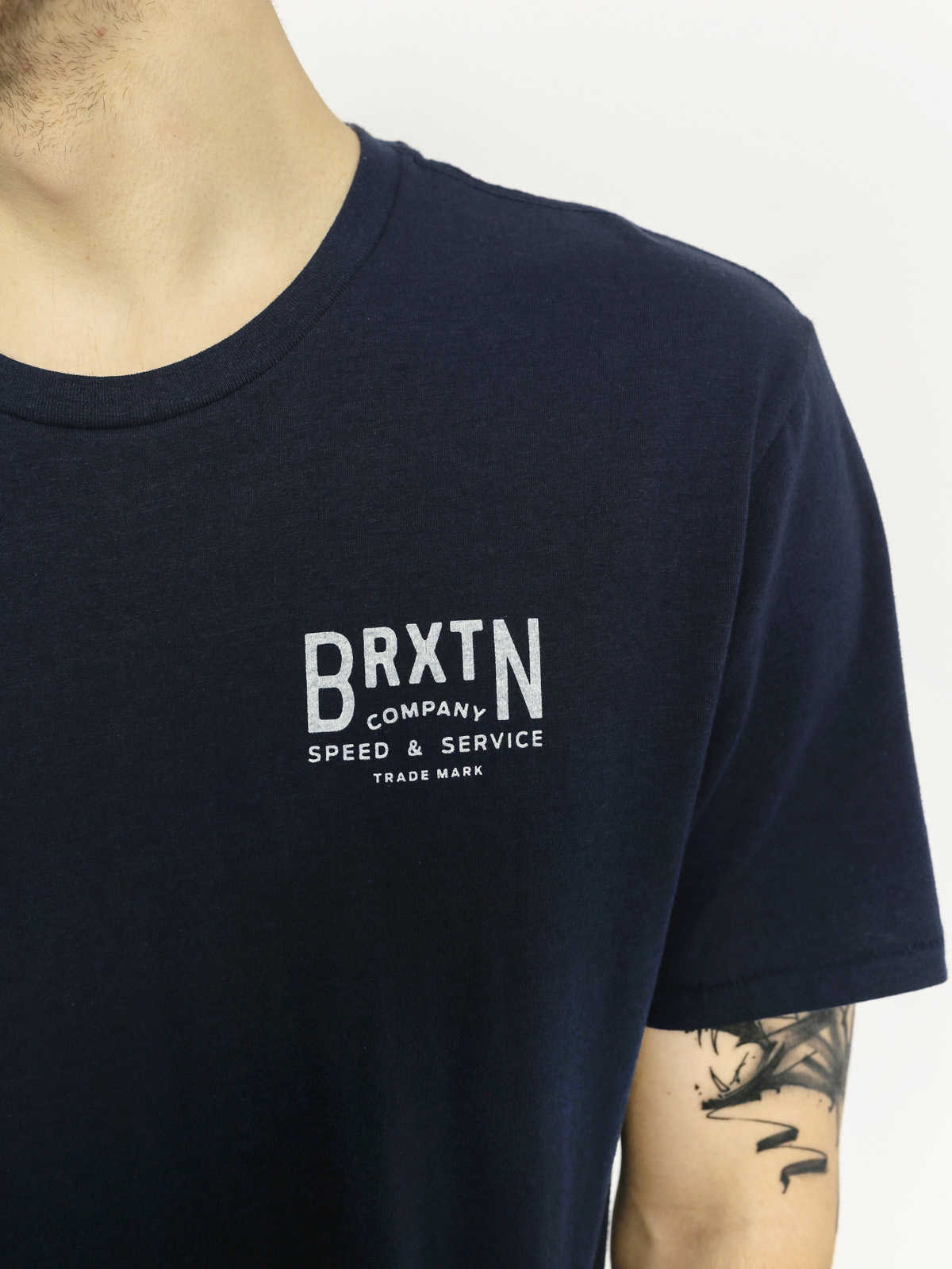Brixton T-Shirt Langley Prem (navy)