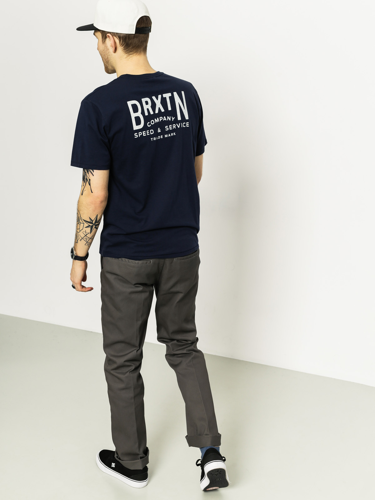 Brixton T-Shirt Langley Prem (navy)