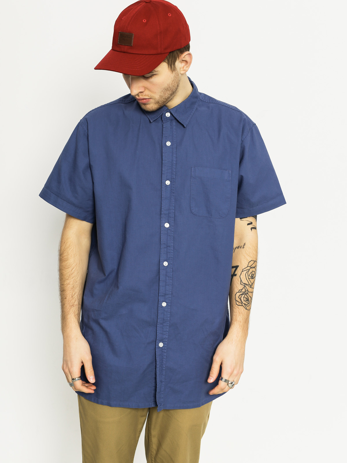 Brixton Hemd Alder (deep blue)