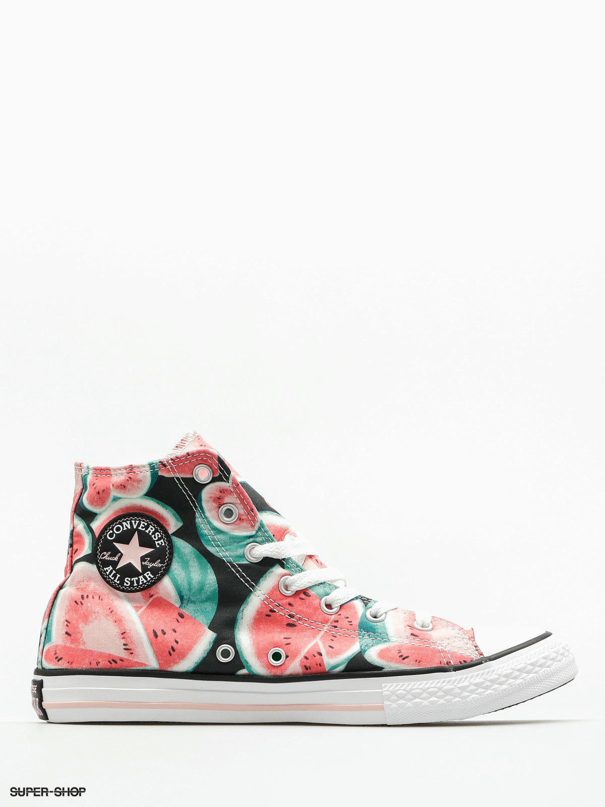 Pink and green store converse all stars