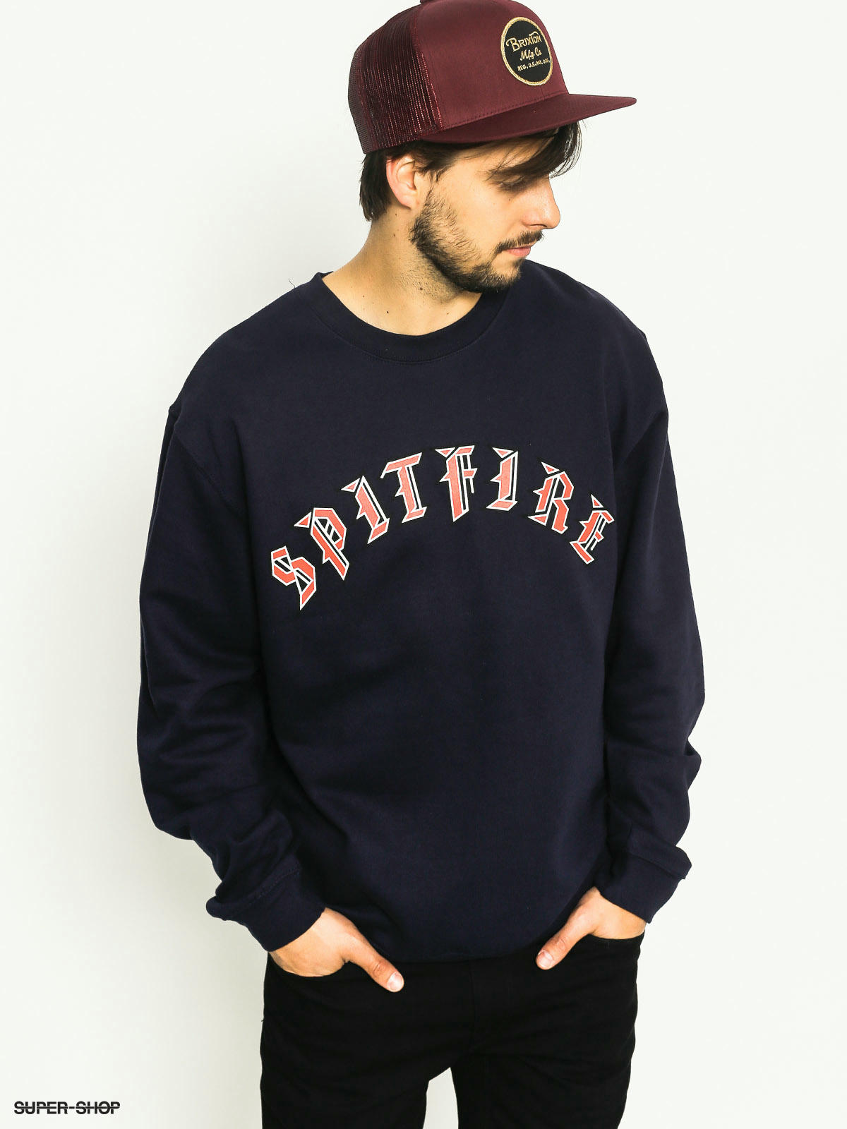 Spitfire Sweatshirt Old E (navy)