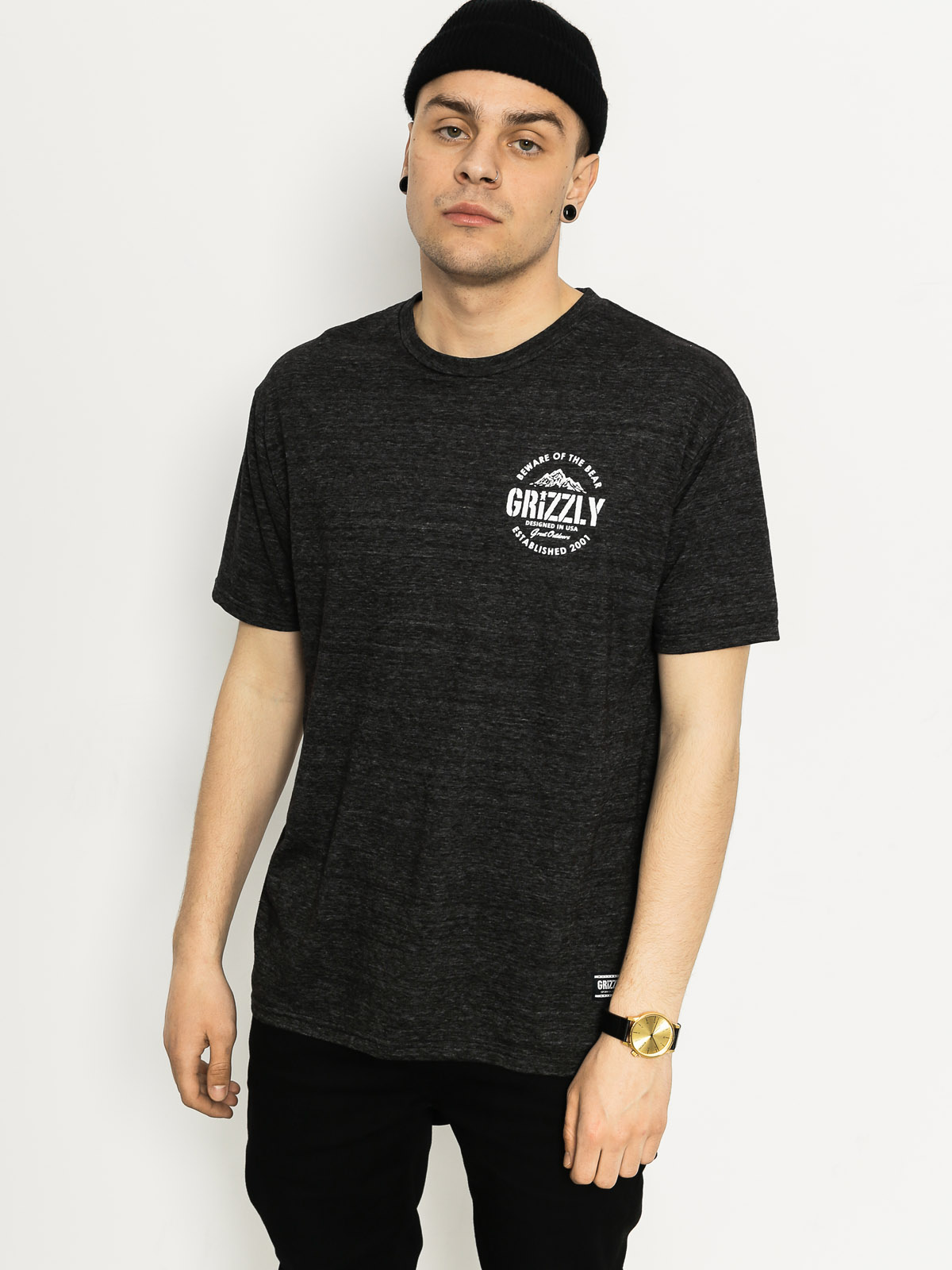 Grizzly Griptape T-shirt All Terrain (black triblend)