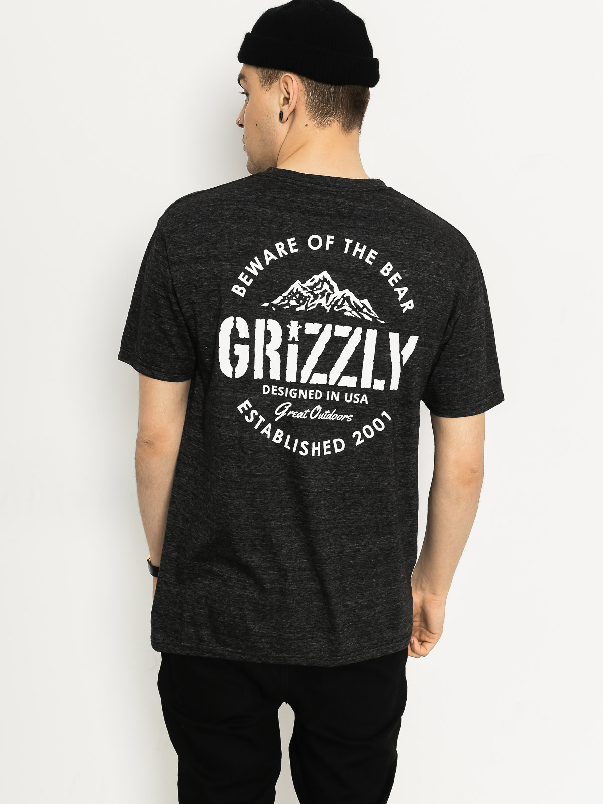 Grizzly Griptape T-shirt All Terrain (black triblend)