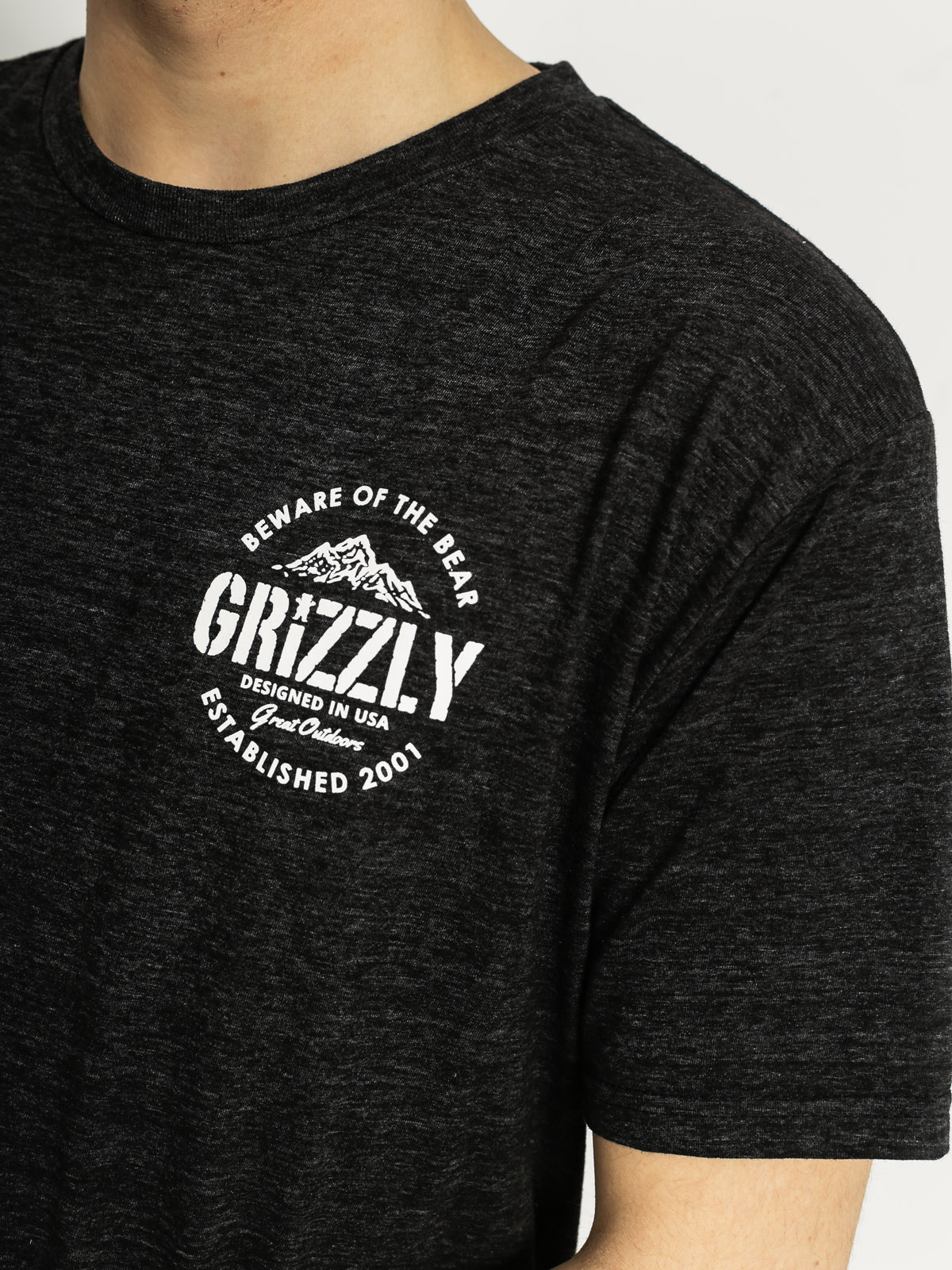 Grizzly Griptape T-shirt All Terrain (black triblend)
