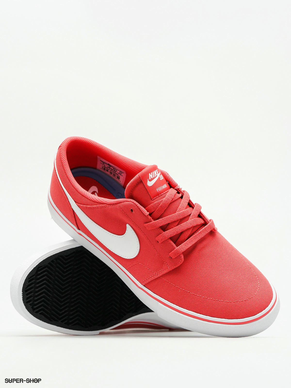 Nike SB Shoes Nike Sb Portmore II Solar Cnvs (track red/white black)