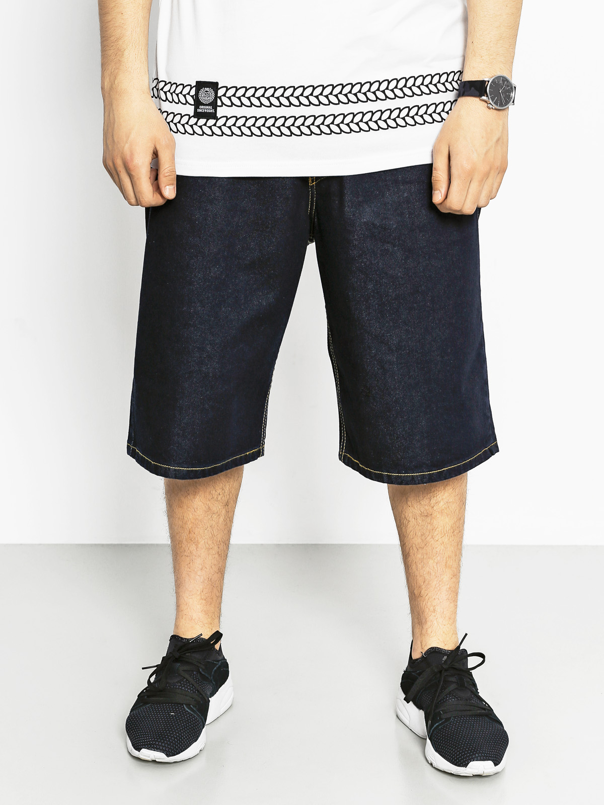 MassDnm Shorts Phat Camo Baggy Fit (dark rinse)