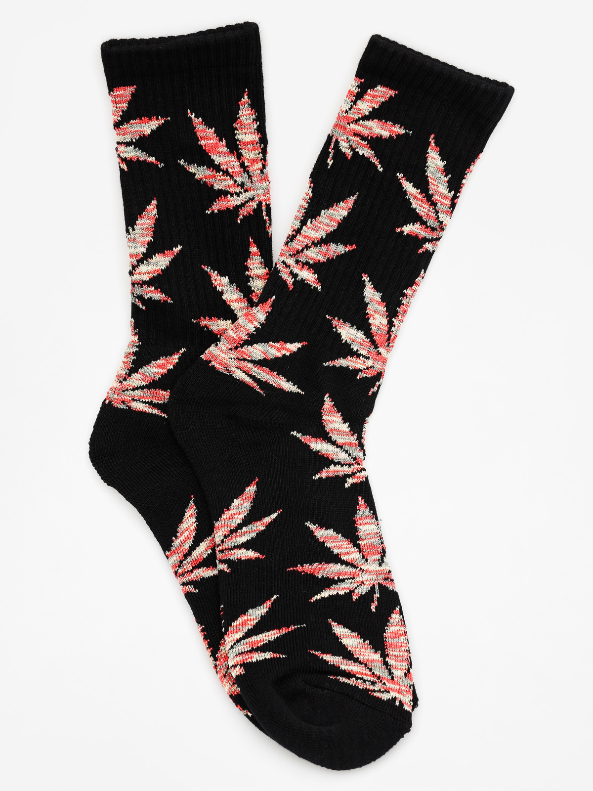 HUF Socks Melange Plantlife (black/red)