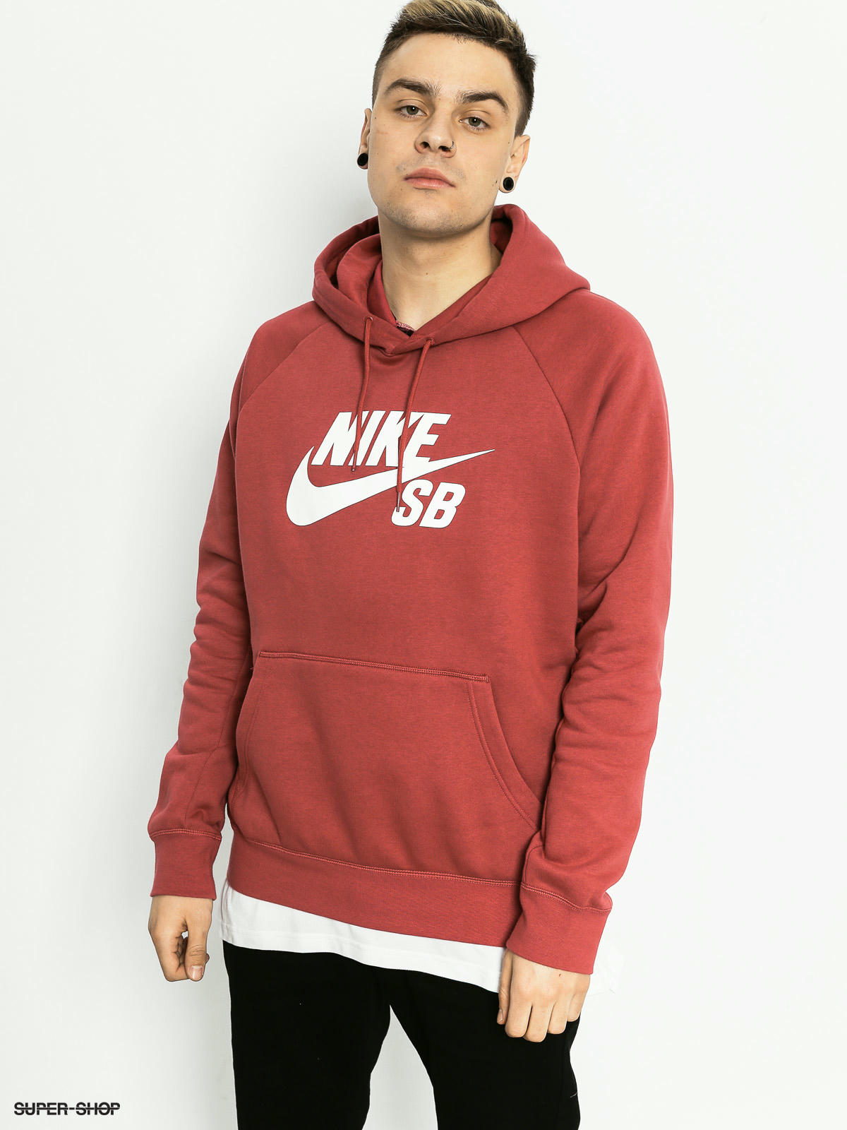 nike sb hoodie maroon