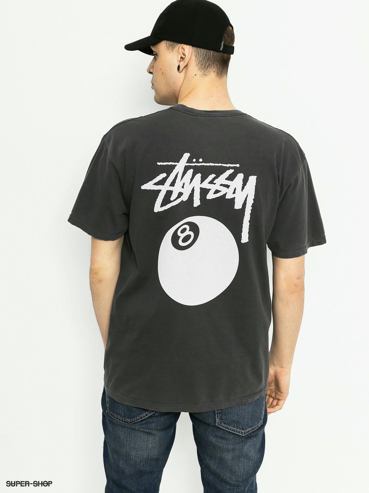 Stussy T-shirt 8 Ball Pig Dyed (black)