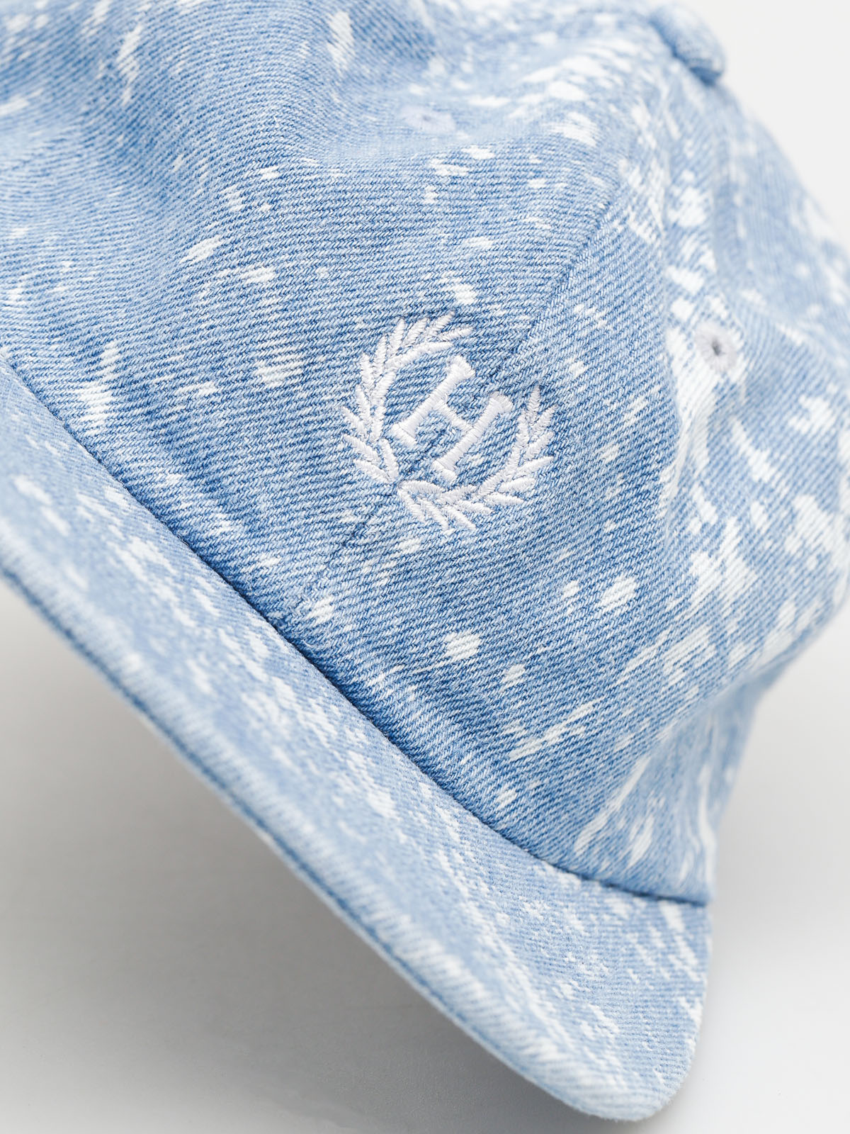 HUF Cap Bleached Denim Crest 6 Panel ZD (overbleached splatter)