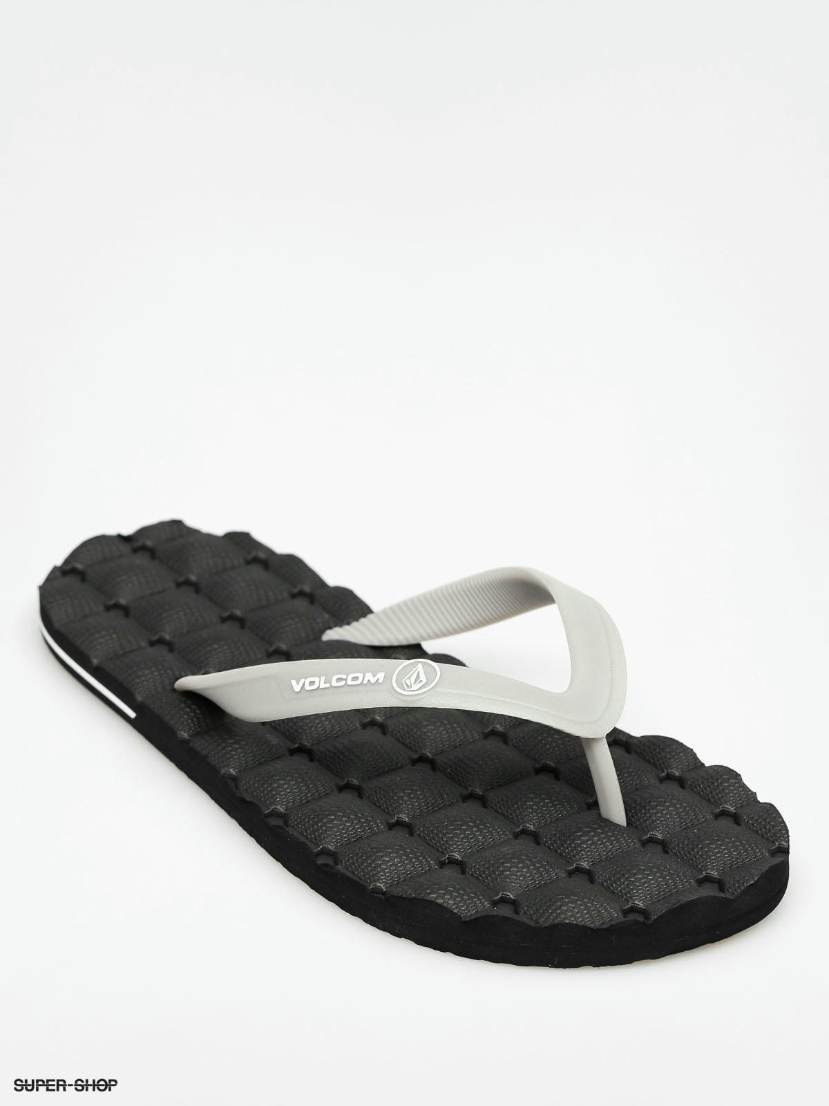 volcom black flip flops