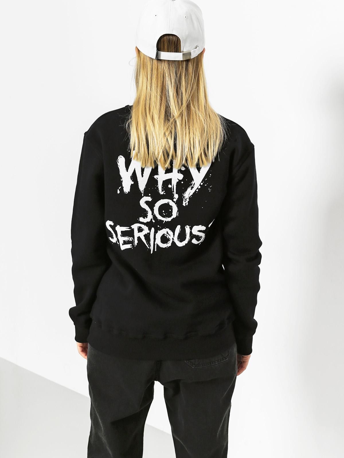 Diamante Wear Sweatshirt Why So Serious Joker Hero Wmn (black)