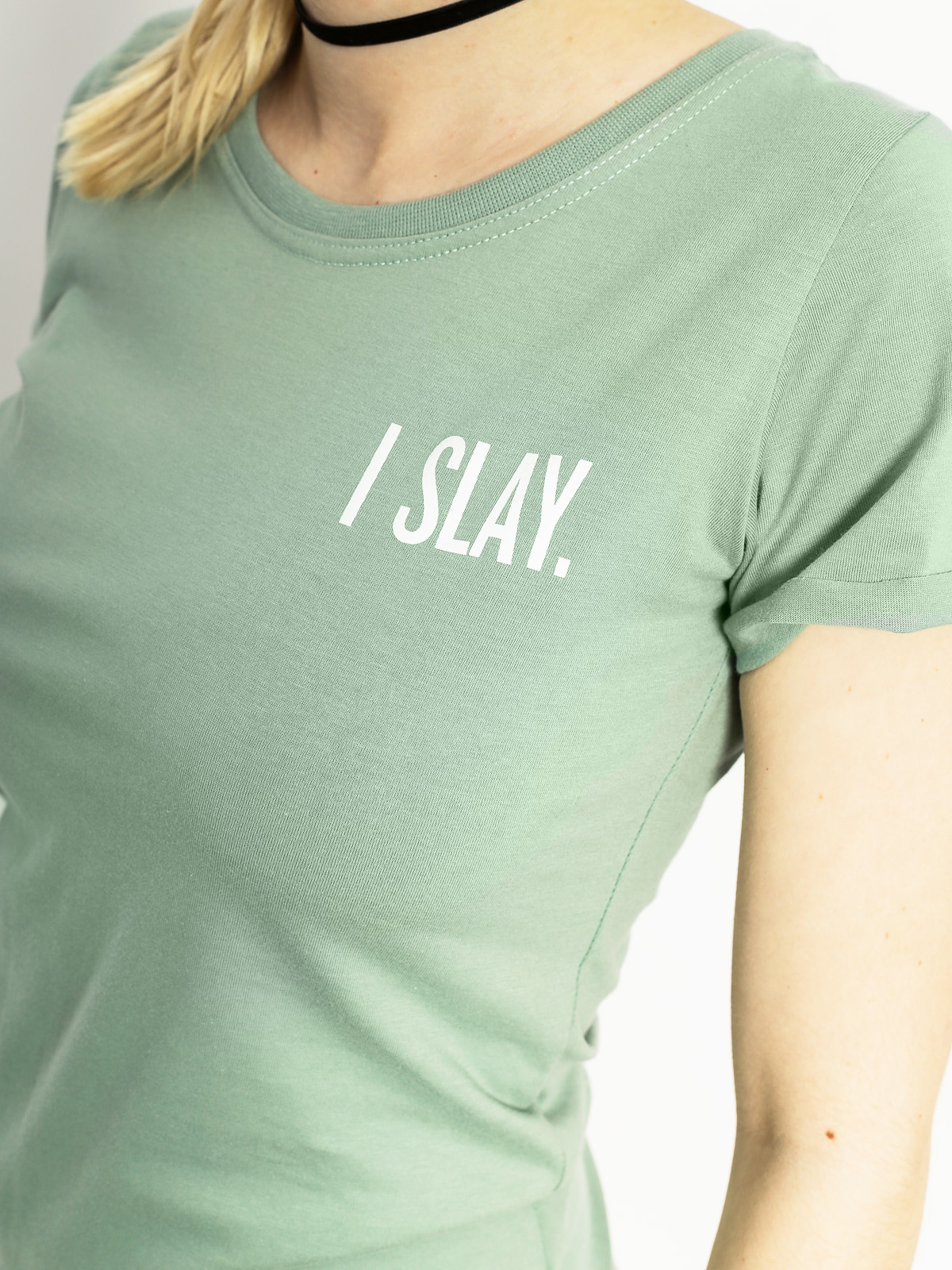 Diamante Wear T-Shirt I Slay Wmn (green)